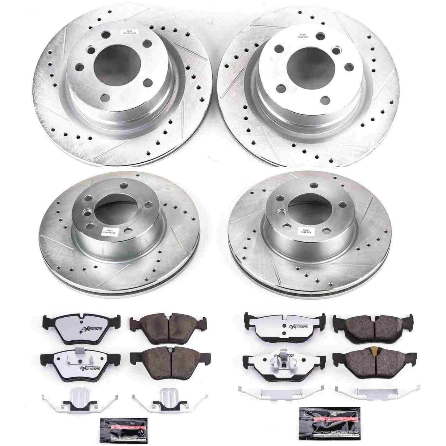 PowerStop Power Stop 10-13 BMW 128i Front & Rear Z26 Street Warrior Brake Kit K6347-26
