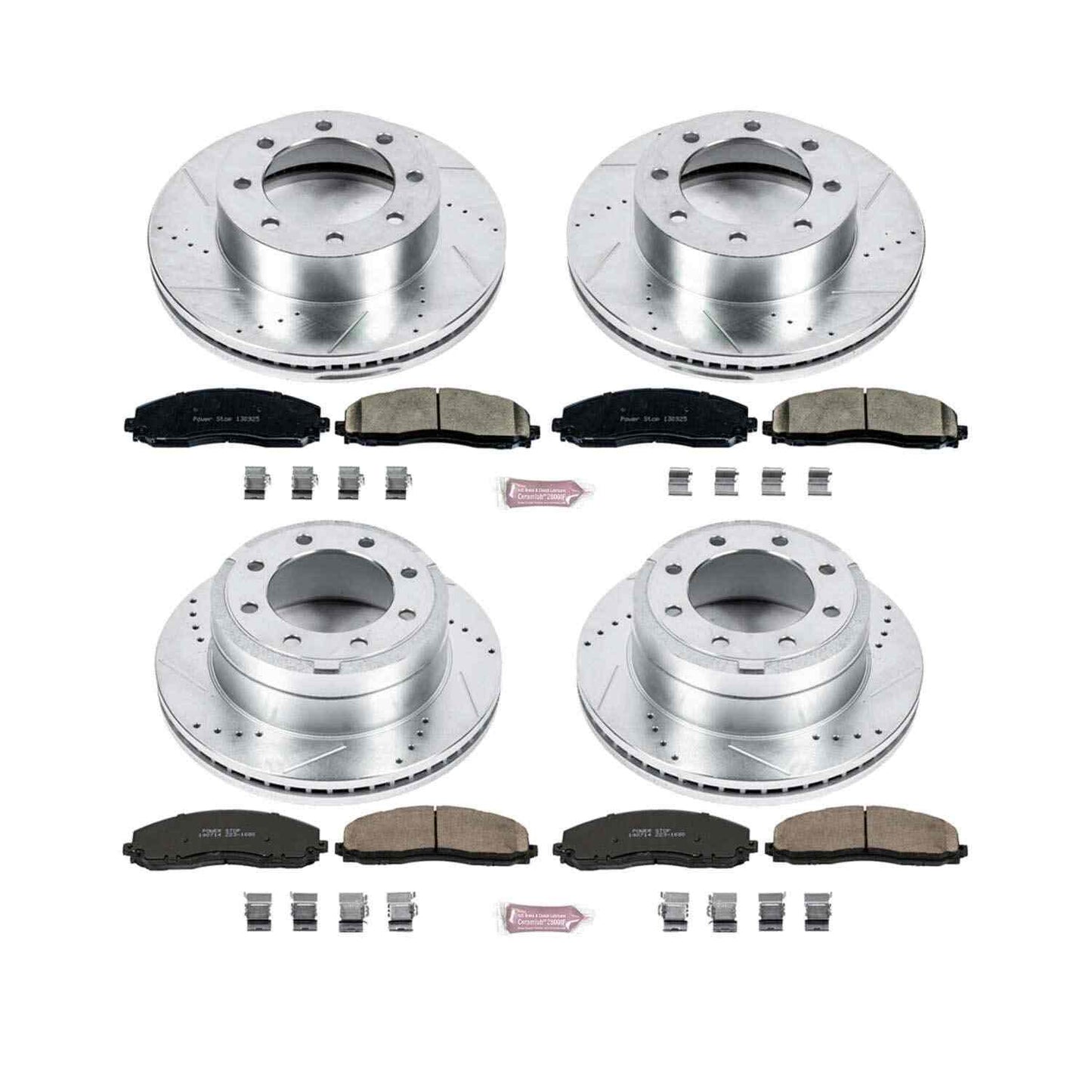 PowerStop Power Stop 13-19 Ford F-250 Super Duty Front & Rear Z23 Evolution Sport Brake Kit K6405
