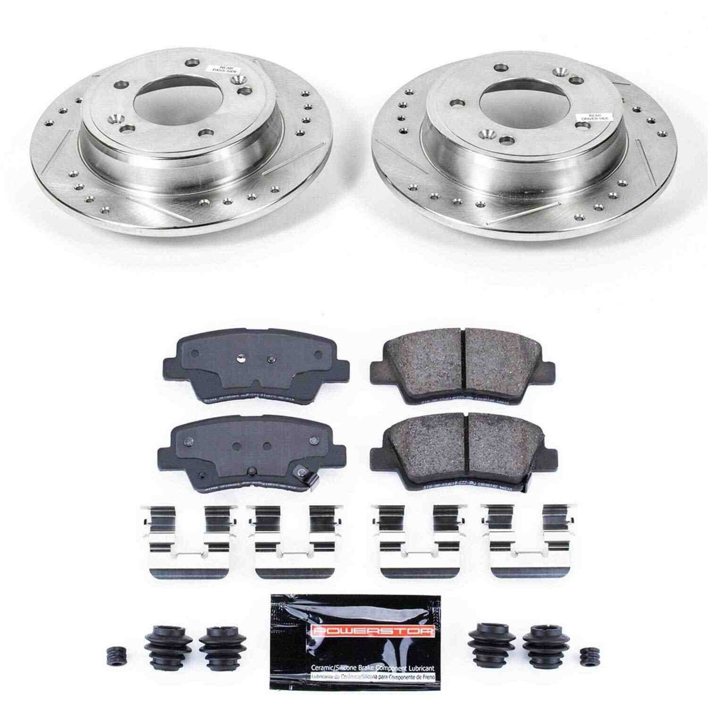 PowerStop Power Stop 12-17 Hyundai Veloster Rear Z23 Evolution Sport Brake Kit K6502