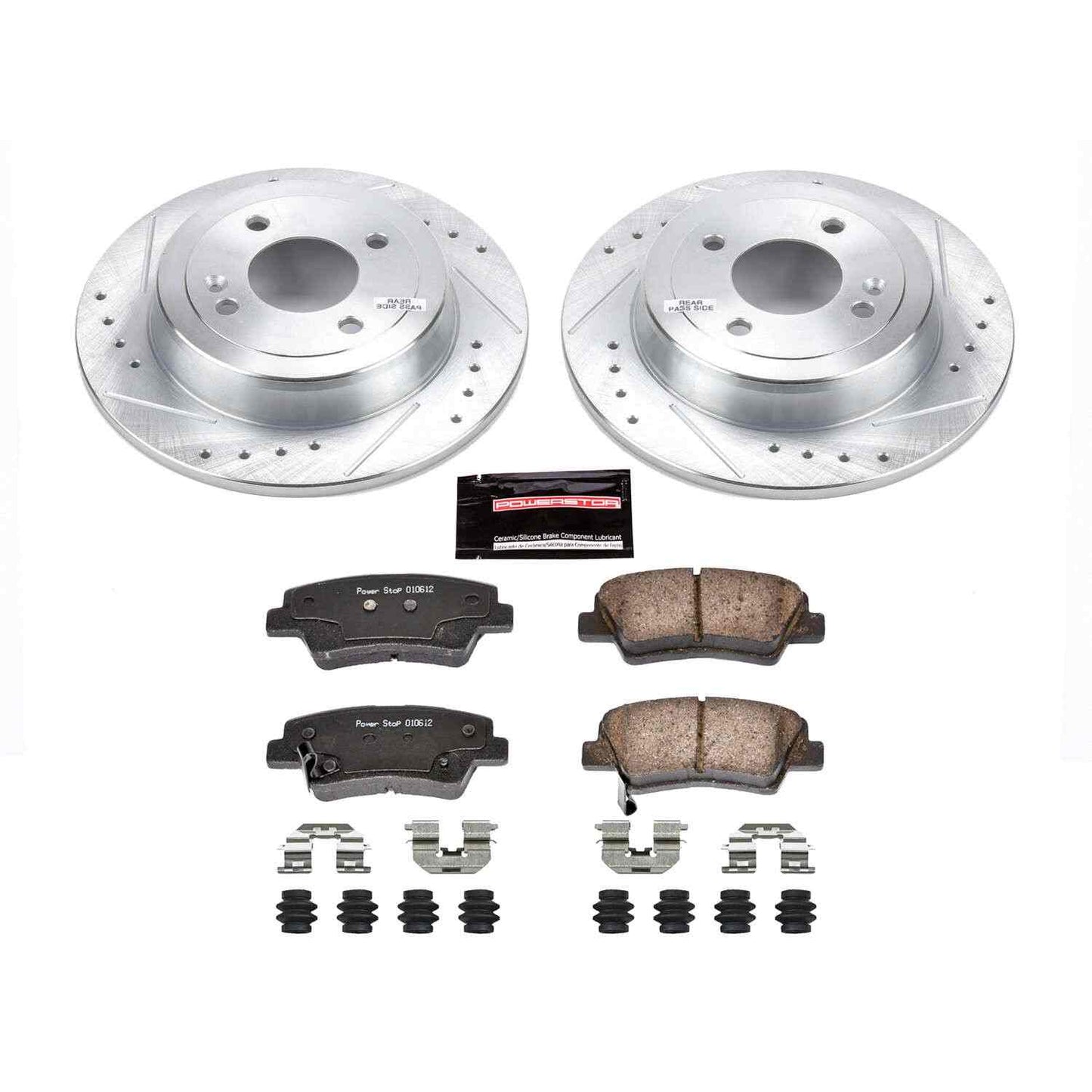 PowerStop Power Stop 12-18 Hyundai Accent Rear Z23 Evolution Sport Brake Kit K6507