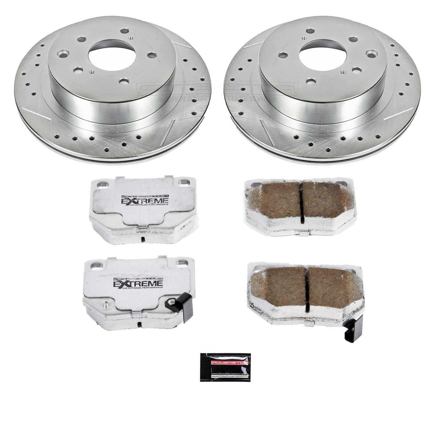 PowerStop Power Stop 89-96 Nissan 300ZX Rear Z26 Street Warrior Brake Kit K666-26