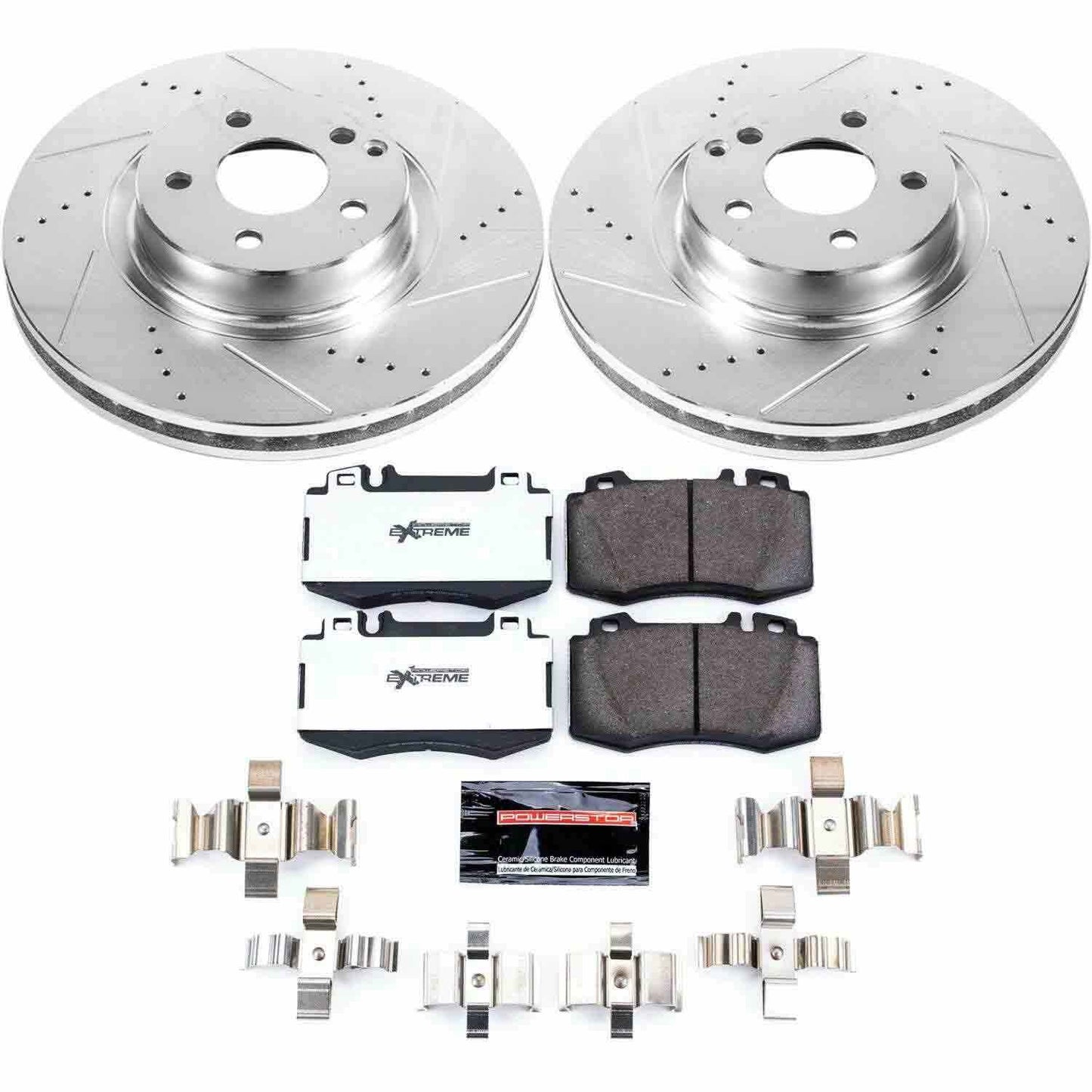 PowerStop Power Stop 2003 Mercedes-Benz SL500 Front Z26 Street Warrior Brake Kit K6750-26