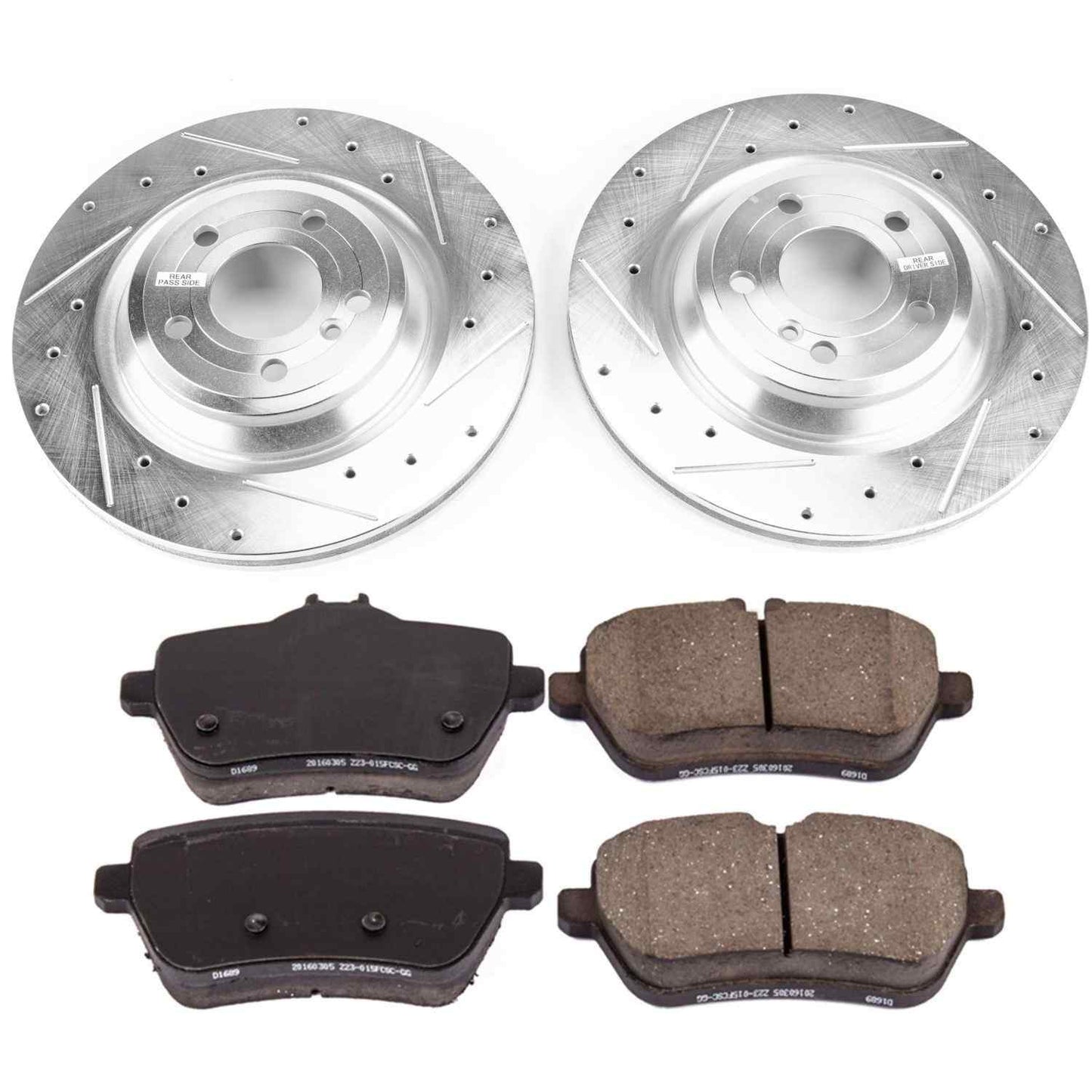 PowerStop Power Stop 15-16 Mercedes-Benz SL400 Rear Z23 Evolution Sport Brake Kit K6904