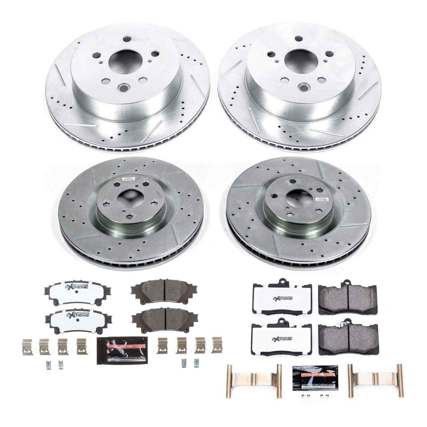 PowerStop Power Stop 14-15 Lexus IS350 Front & Rear Z26 Street Warrior Brake Kit K6947-26