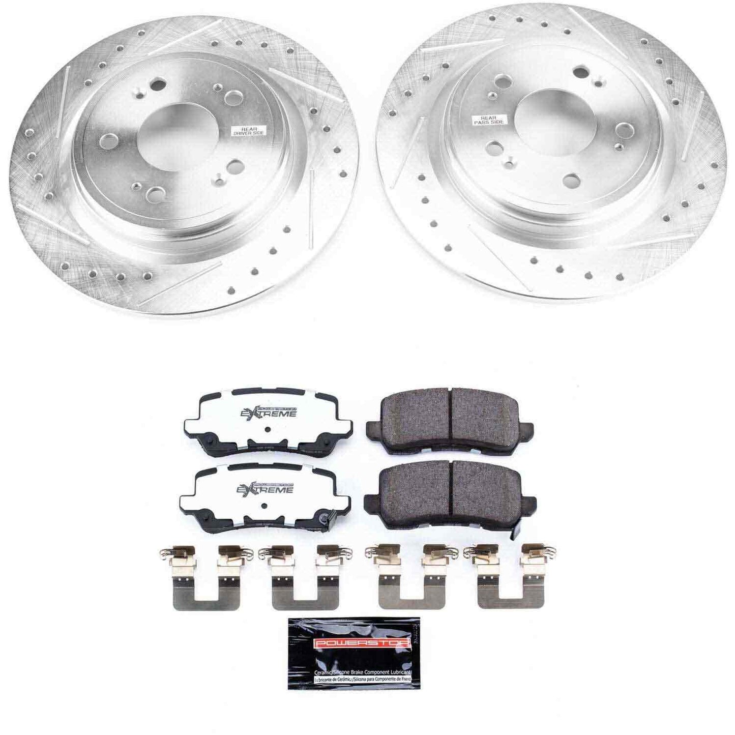 PowerStop Power Stop 14-19 Acura RLX Rear Z26 Street Warrior Brake Kit K6952-26