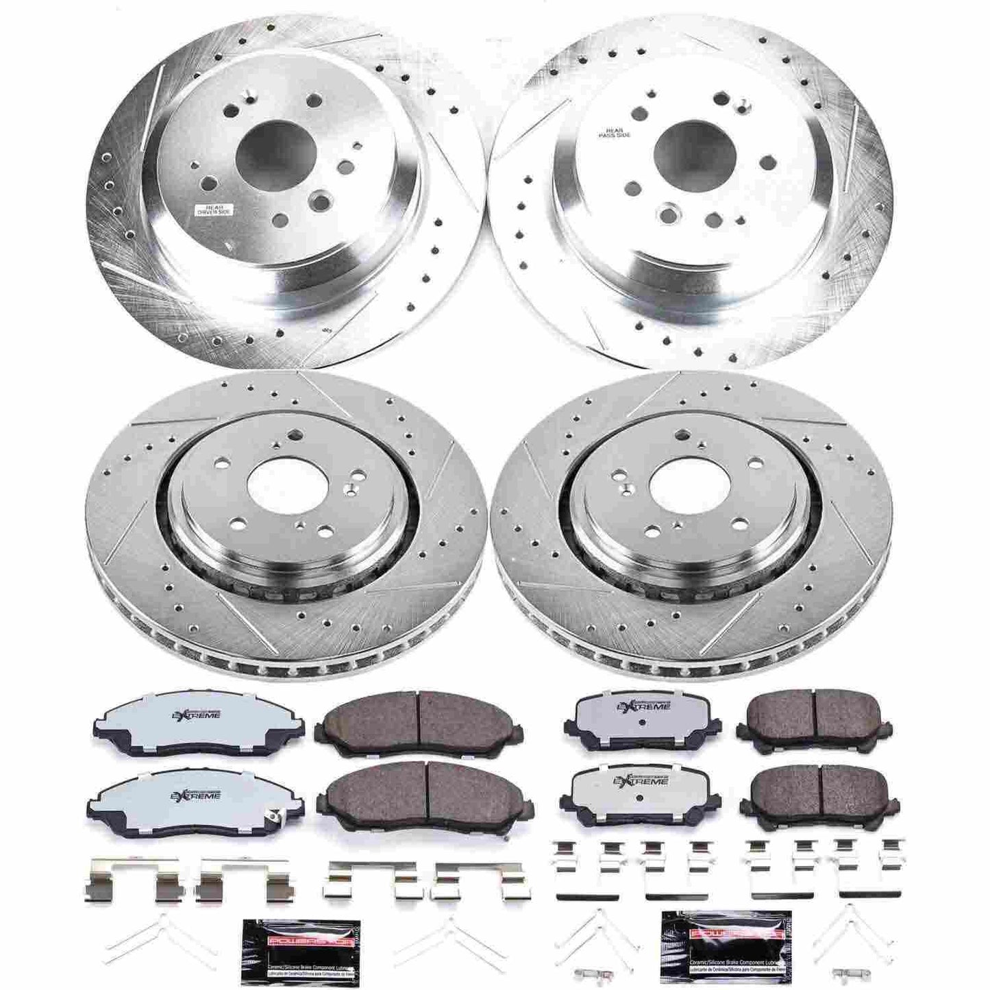 PowerStop Power Stop 14-16 Acura MDX Front & Rear Z36 Truck & Tow Brake Kit K6956-36