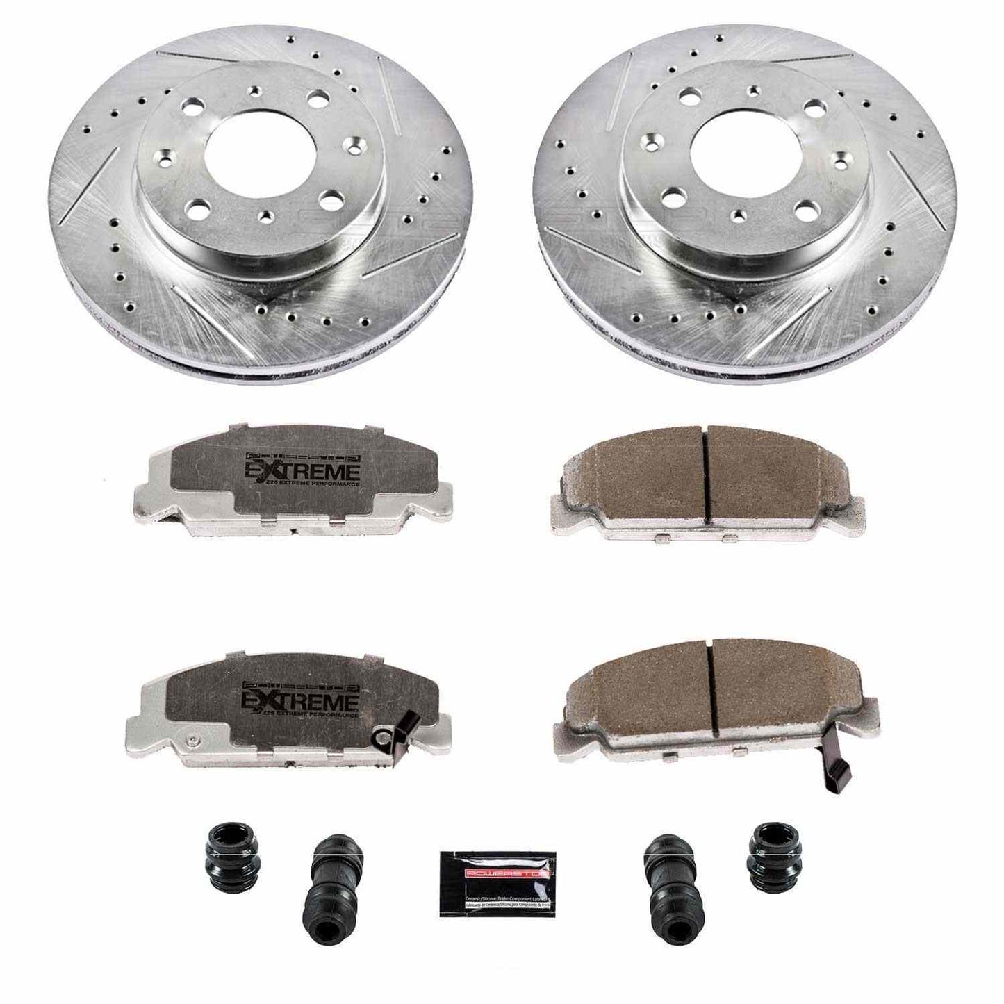 PowerStop Power Stop 90-00 Honda Civic Front Z26 Street Warrior Brake Kit K699-26