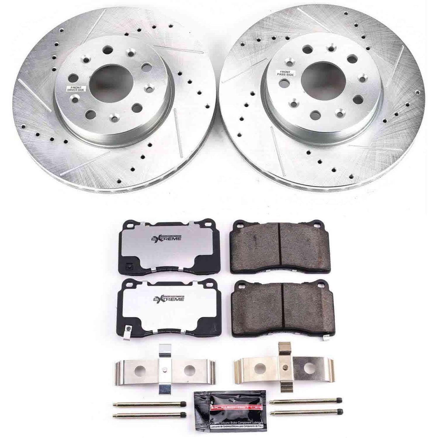 PowerStop Power Stop 14-18 Cadillac CTS Front Z26 Street Warrior Brake Kit K7001-26