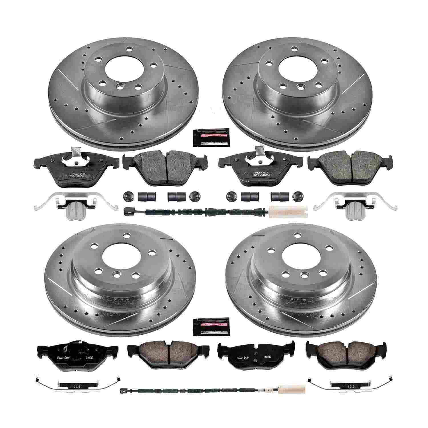 Power Stop 13-15 BMW X1 Front & Rear Z23 Evolution Sport Brake Kit K7024