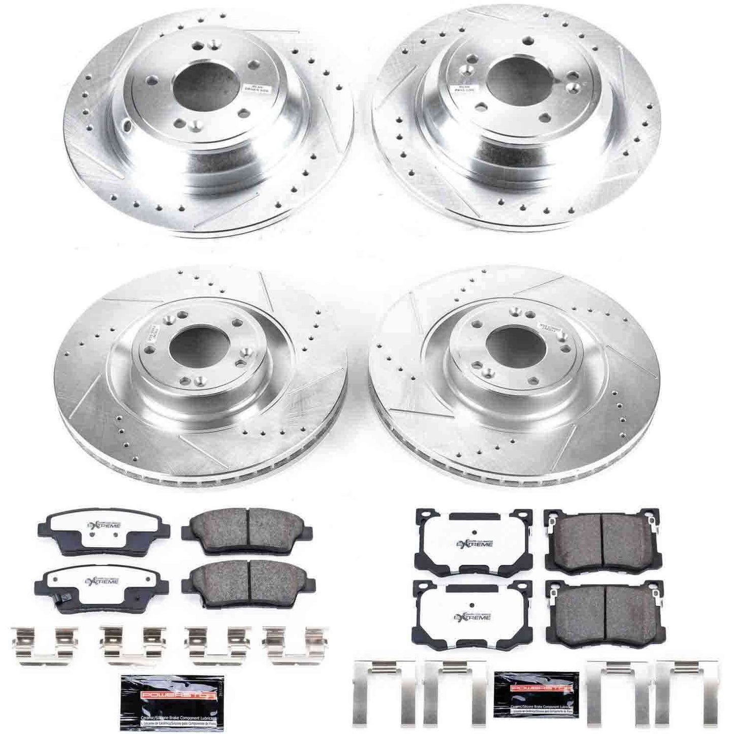 PowerStop Power Stop 15-16 Hyundai Genesis Front & Rear Z26 Street Warrior Brake Kit K7029-26