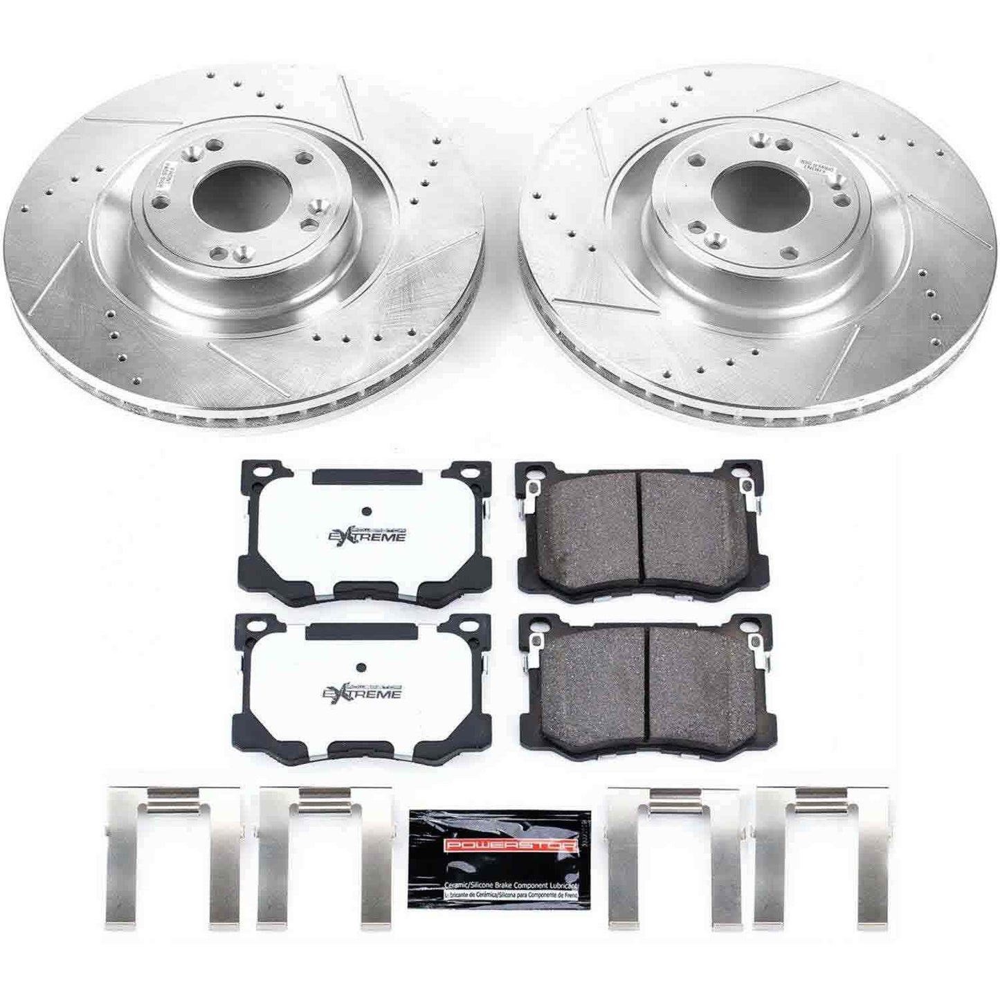 PowerStop Power Stop 15-16 Hyundai Genesis Front Z26 Street Warrior Brake Kit K7030-26