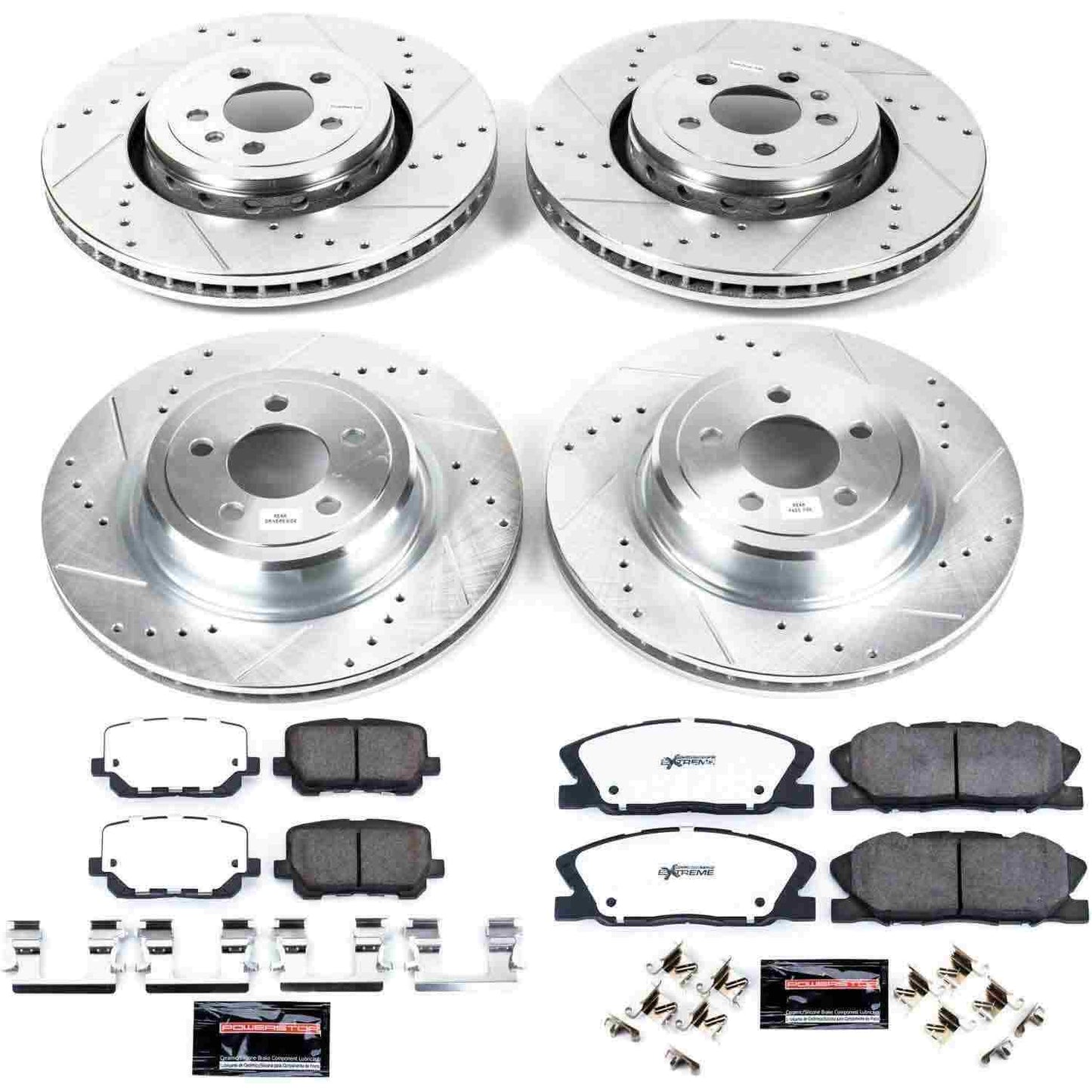 PowerStop Power Stop 14-19 Dodge Charger Front & Rear Z26 Street Warrior Brake Kit K7051-26