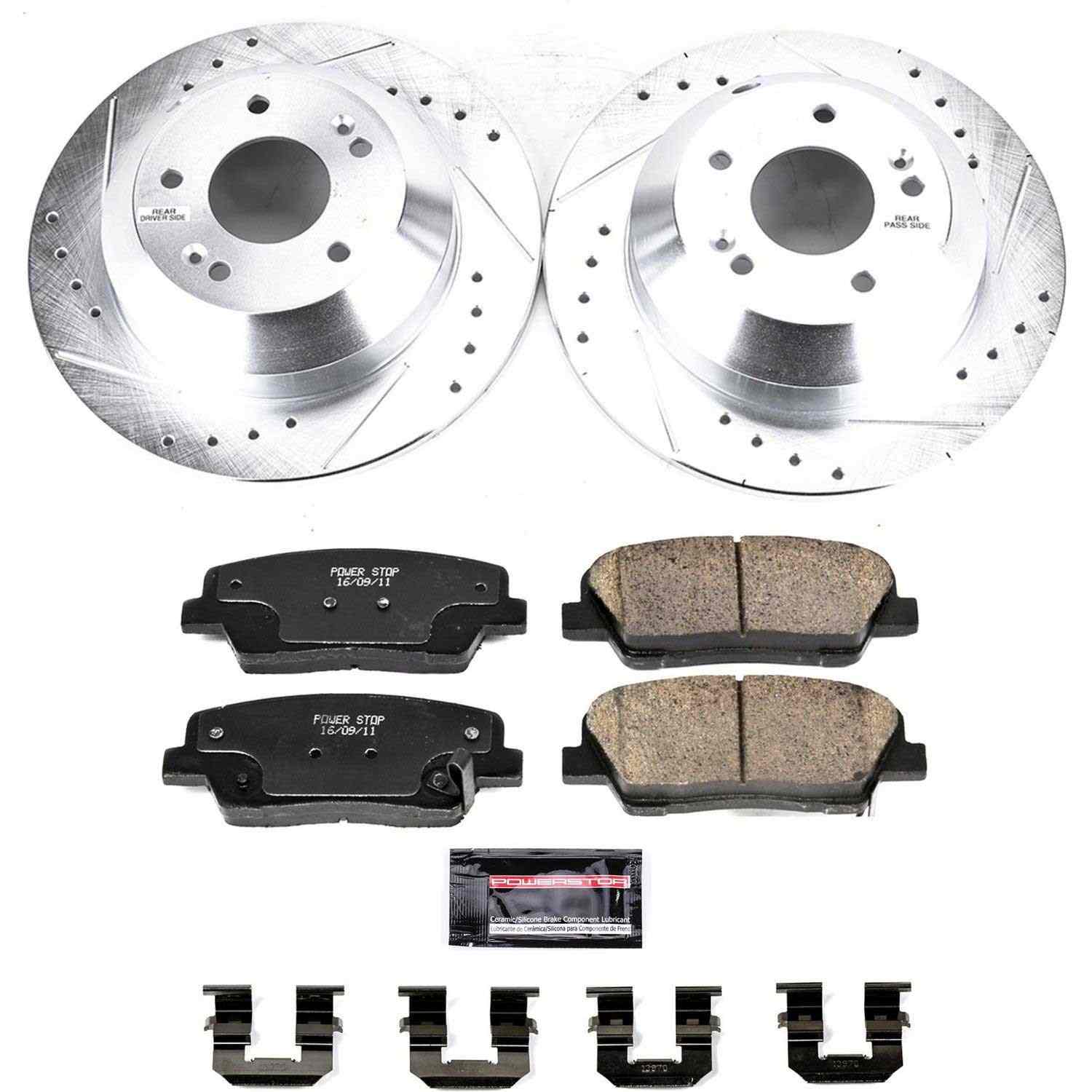 Power Stop 15-19 Kia Sorento Rear Z23 Evolution Sport Brake Kit K7062