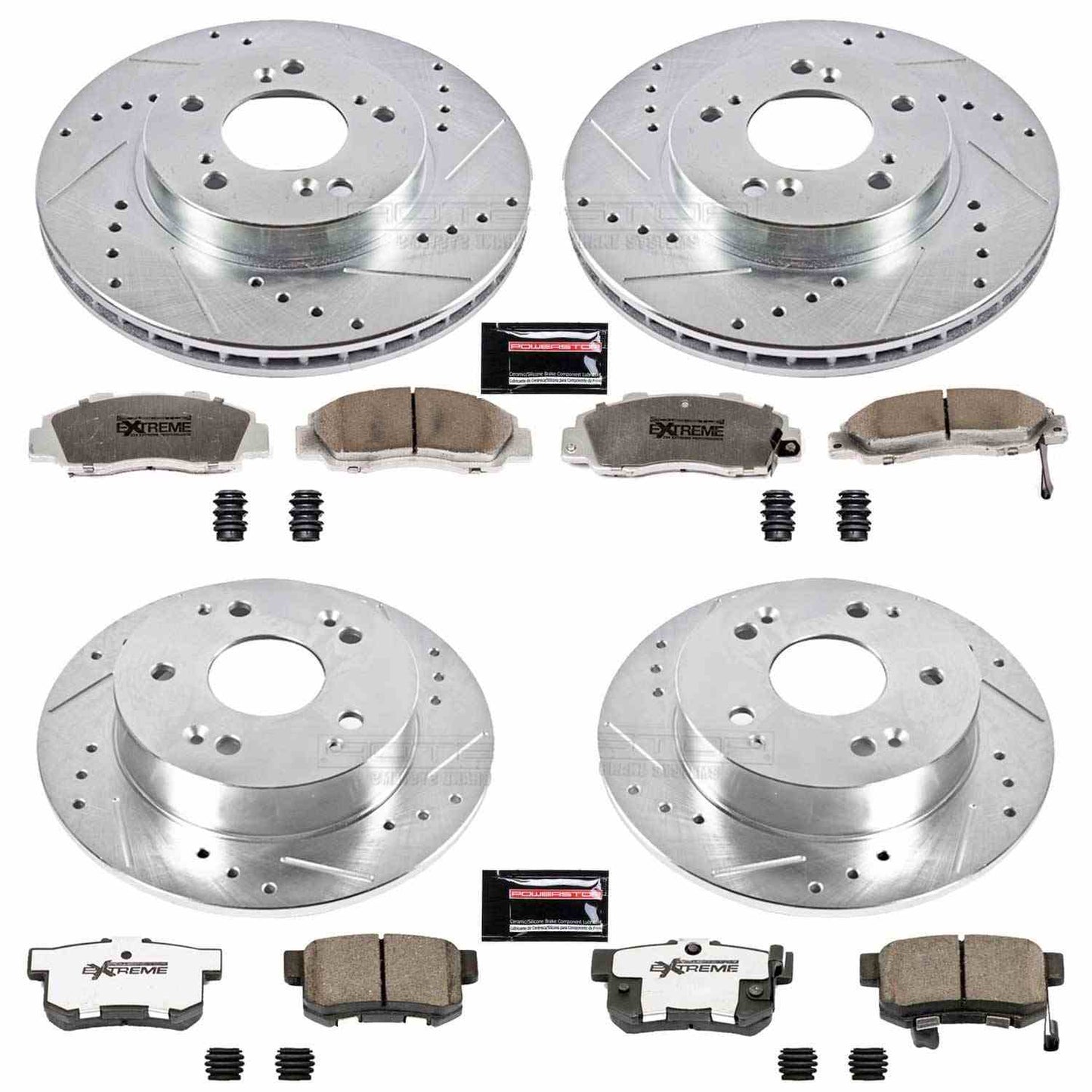 PowerStop Power Stop 97-01 Acura Integra Front & Rear Z26 Street Warrior Brake Kit K707-26