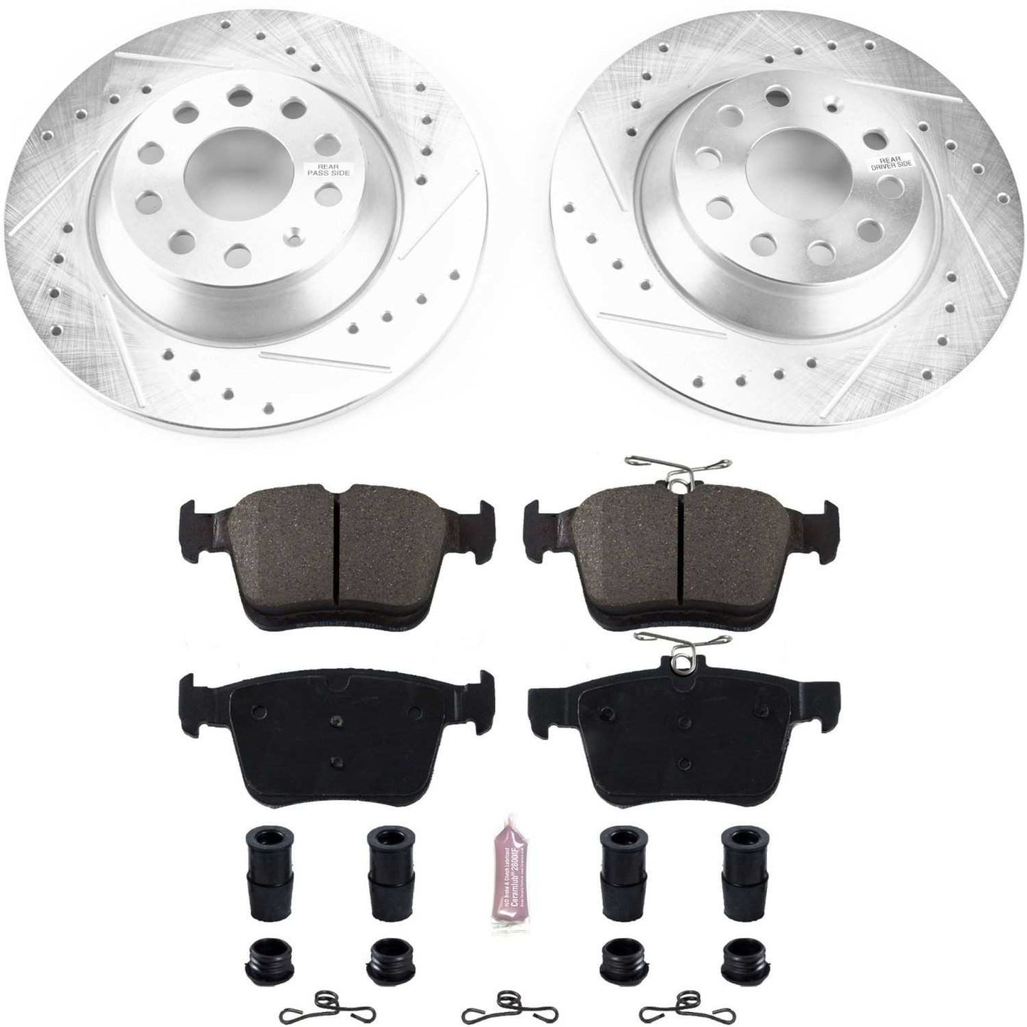 PowerStop Power Stop 16-18 Audi TT Quattro Rear Z23 Evolution Sport Brake Kit K7176