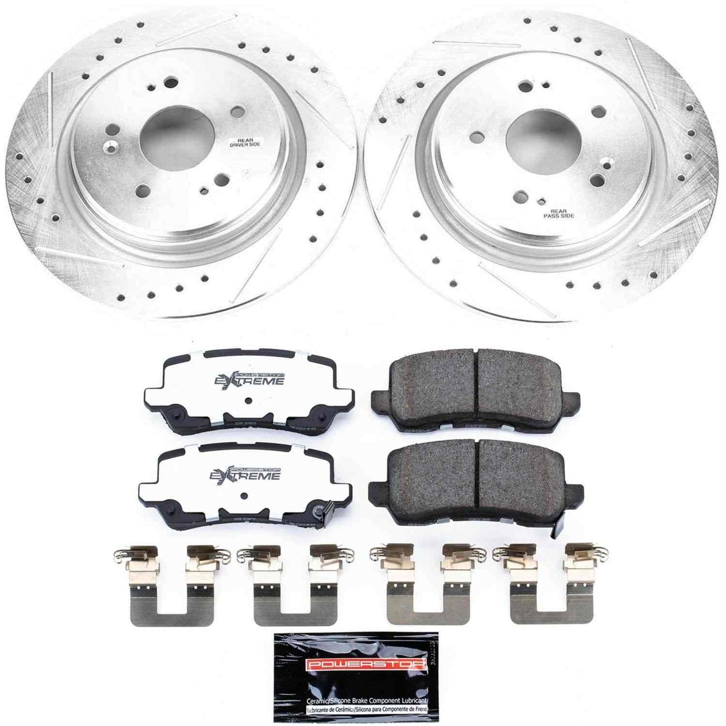 PowerStop Power Stop 15-19 Acura TLX Rear Z26 Street Warrior Brake Kit K7216-26