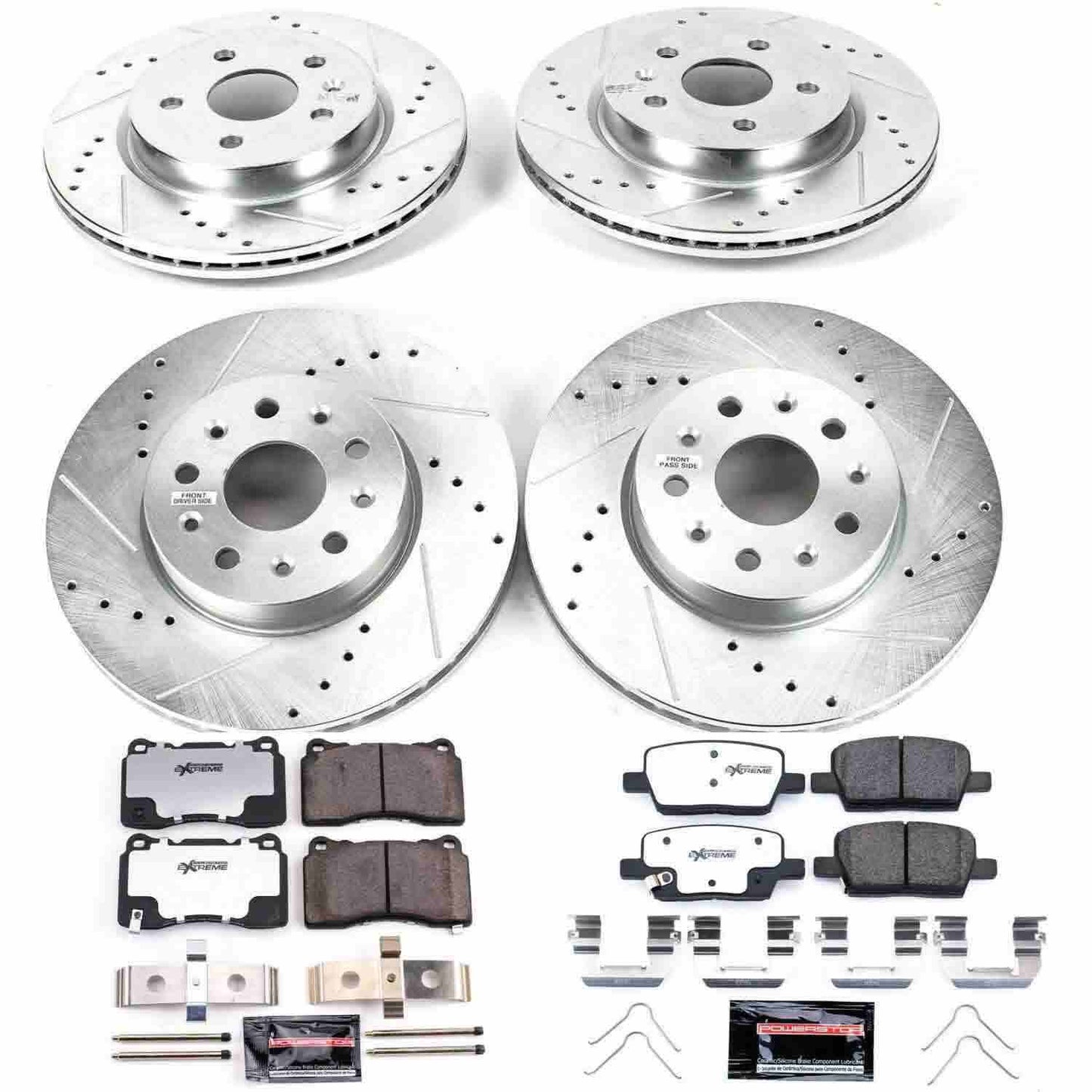PowerStop Power Stop 16-19 Chevrolet Camaro Front & Rear Z26 Street Warrior Brake Kit K7293-26