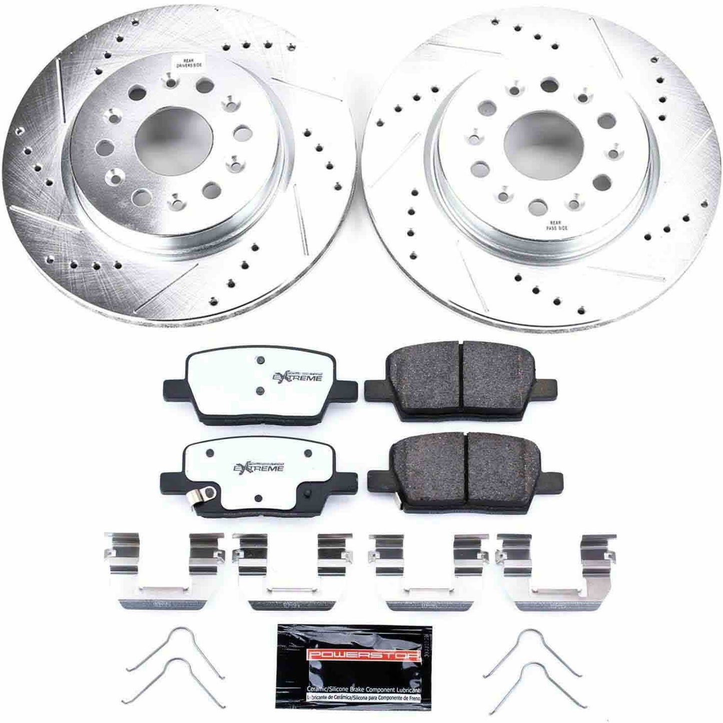 PowerStop Power Stop 18-19 Buick Enclave Rear Z26 Street Warrior Brake Kit K7411-26