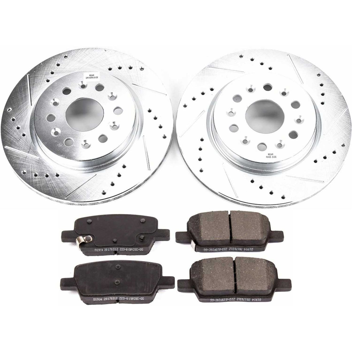 PowerStop Power Stop 18-19 Buick Enclave Rear Z23 Evolution Sport Brake Kit K7411