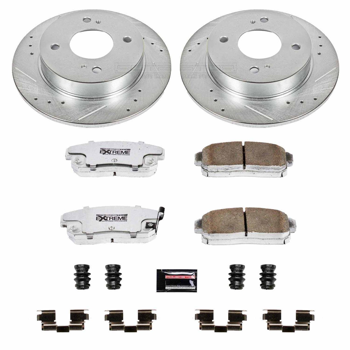 PowerStop Power Stop 01-02 Infiniti G20 Rear Z26 Street Warrior Brake Kit K741-26