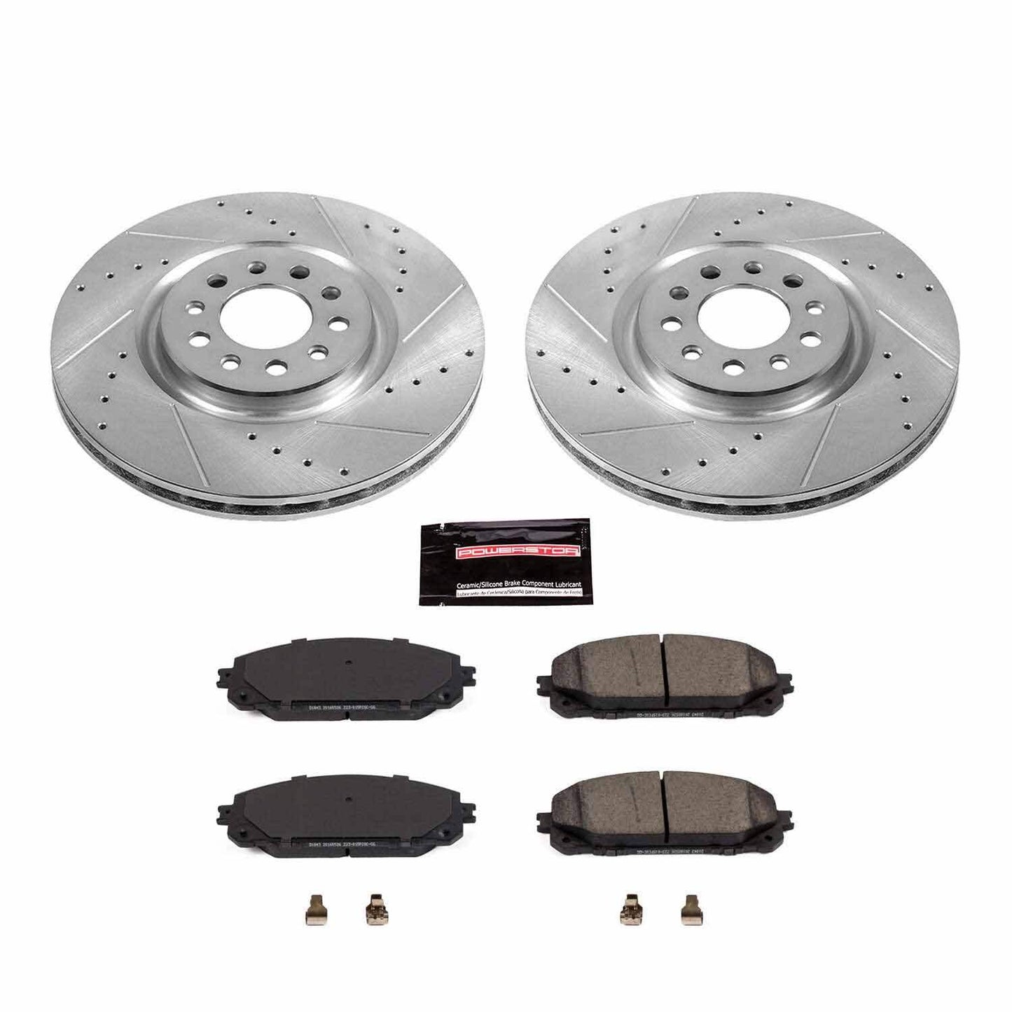 PowerStop Power Stop 17-19 Jeep Cherokee Front Z23 Evolution Sport Brake Kit K7414