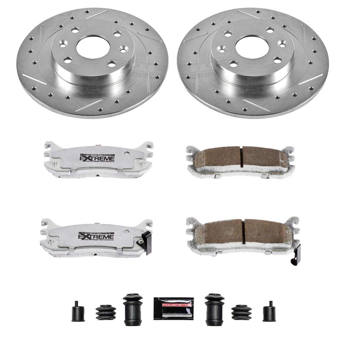 PowerStop Power Stop 97-03 Ford Escort Rear Z26 Street Warrior Brake Kit K772-26