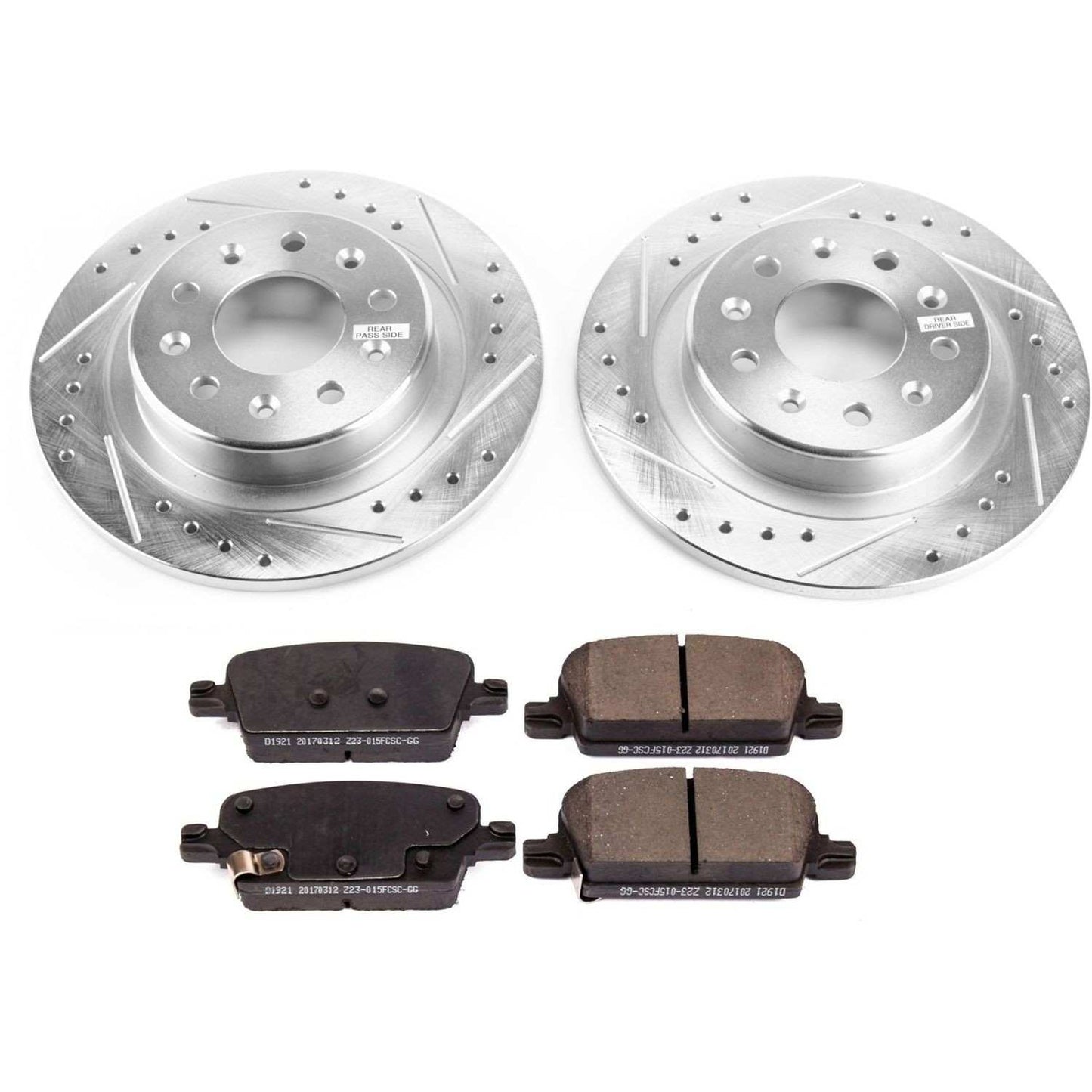 PowerStop Power Stop 16-18 Chevrolet Malibu Rear Z23 Evolution Sport Brake Kit K7722