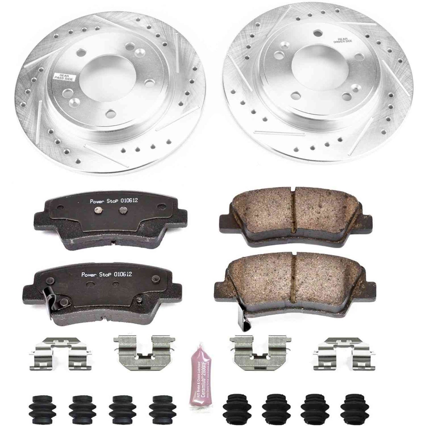 PowerStop Power Stop 17-19 Hyundai Elantra Rear Z23 Evolution Sport Brake Kit K7904