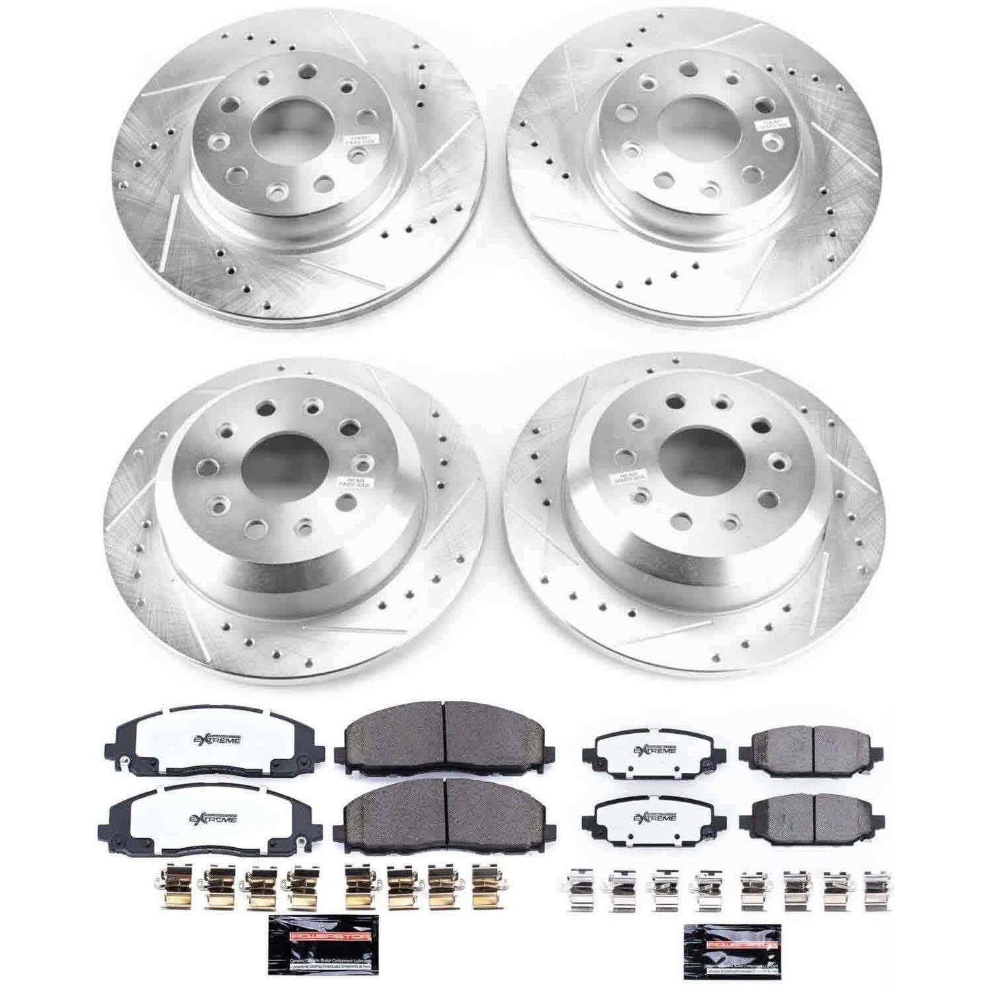 PowerStop Power Stop 18-19 Jeep Wrangler Front & Rear Z36 Truck & Tow Brake Kit K7939-36