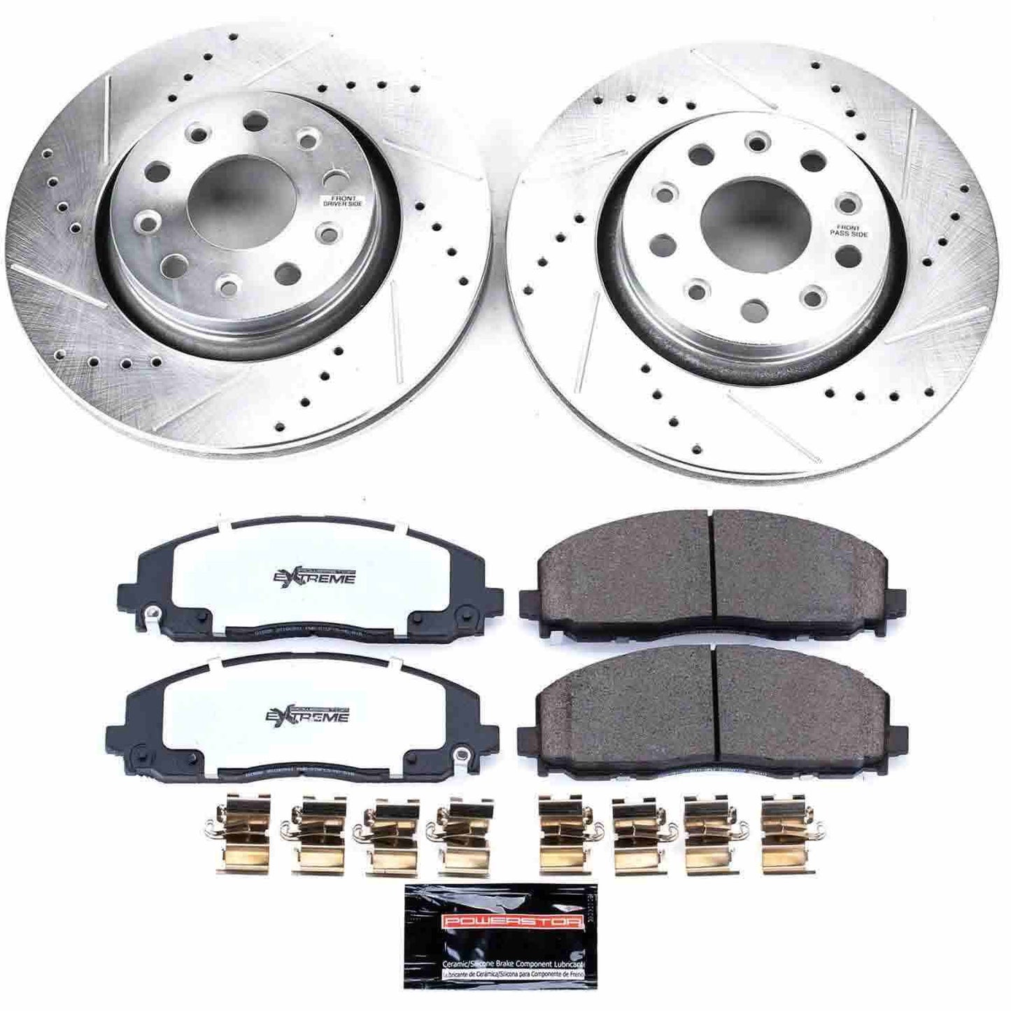 PowerStop Power Stop 18-19 Jeep Wrangler Front Z36 Truck & Tow Brake Kit K7940-36