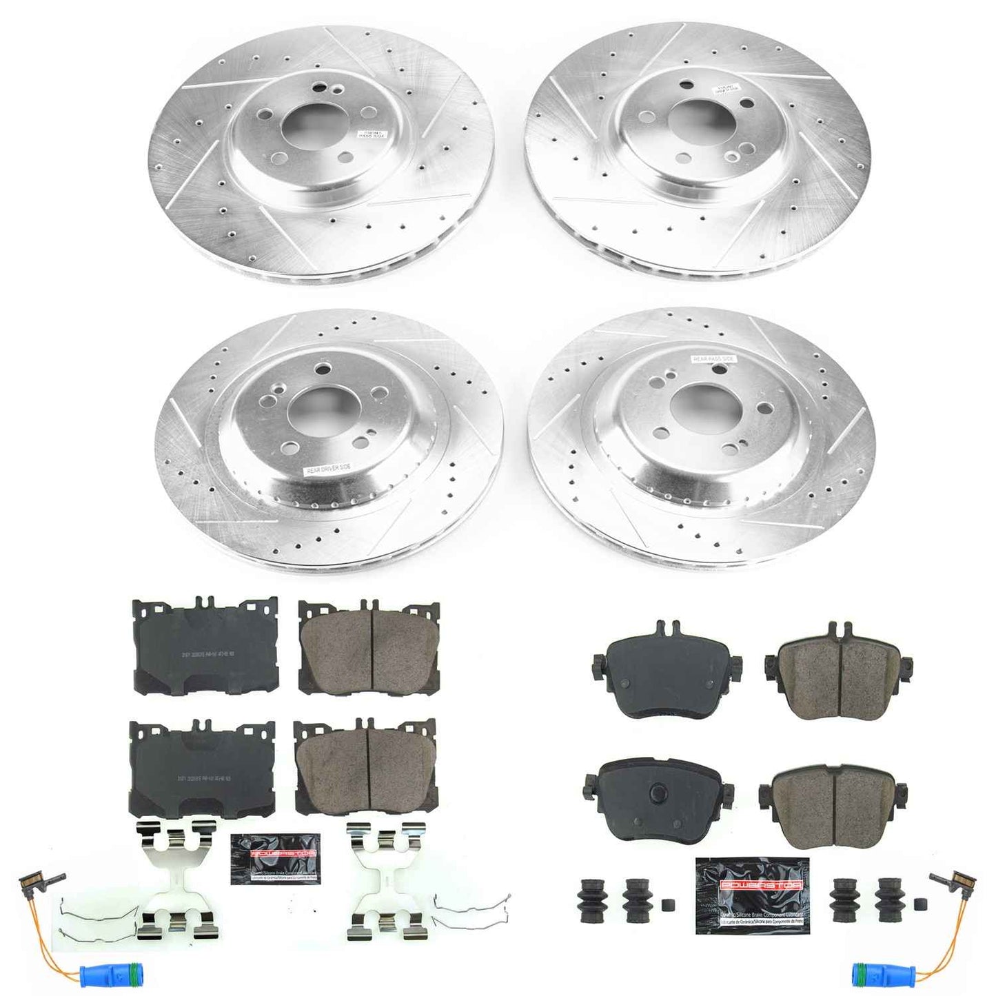 Power Stop 17-18 Mercedes-Benz E300 Front & Rear Z23 Evolution Sport Brake Kit K7987