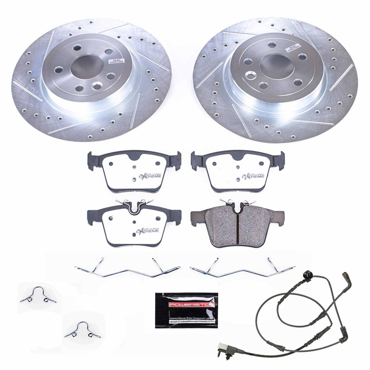 PowerStop Power Stop 16-18 Land Rover Range Rover Evoque Rear Z36 Truck & Tow Brake Kit K7994-36
