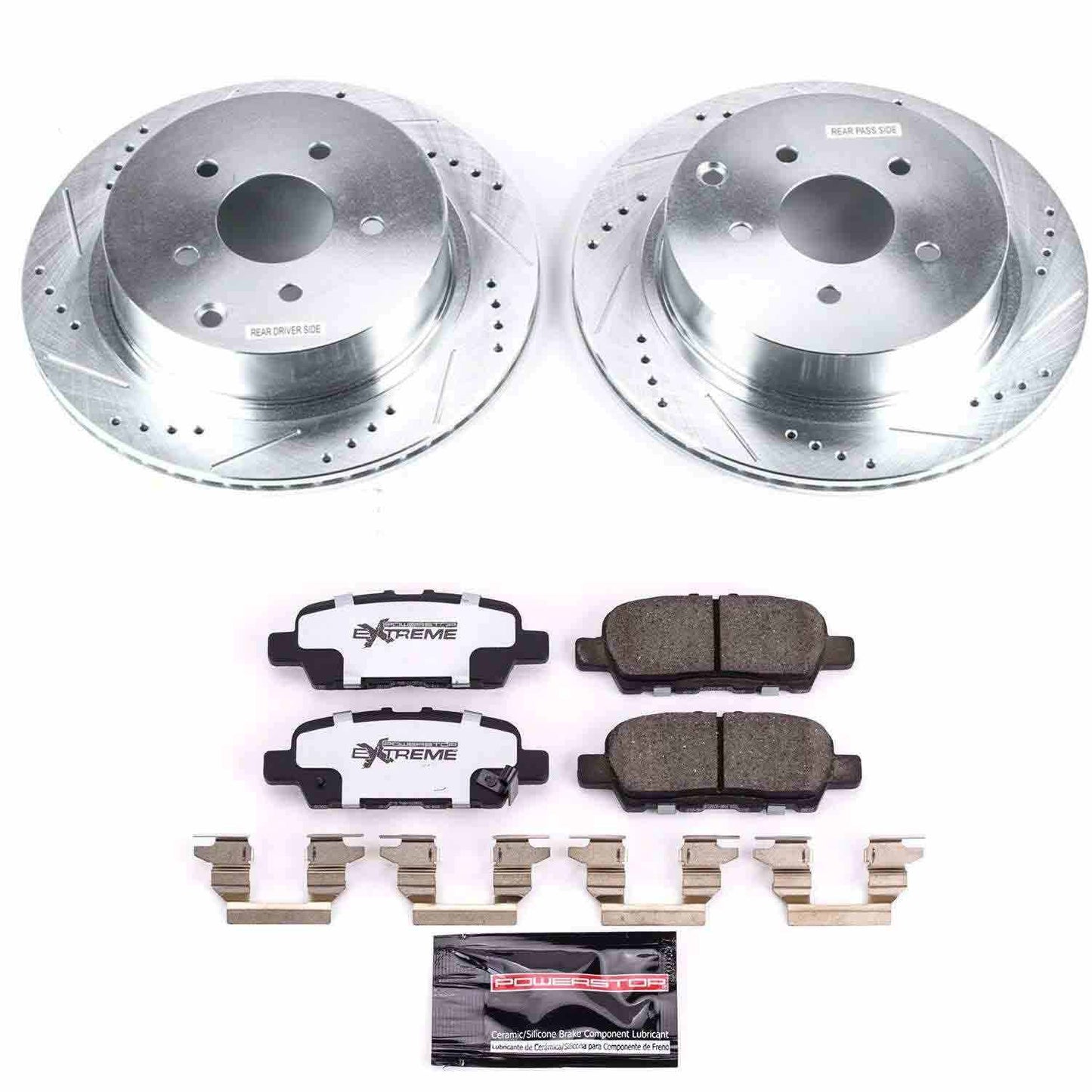 PowerStop Power Stop 18-19 Infiniti Q50 Rear Z26 Street Warrior Brake Kit K8021-26