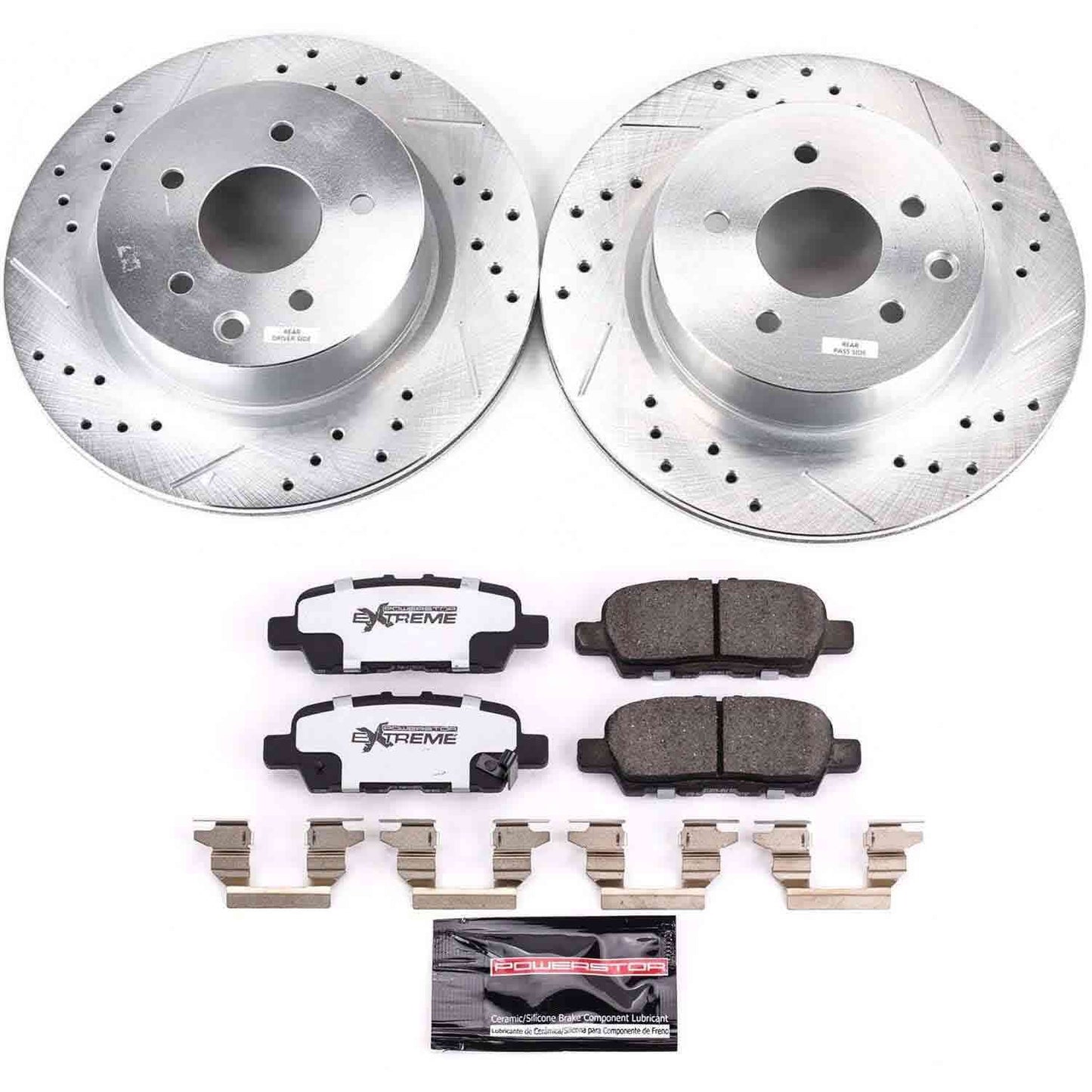 PowerStop Power Stop 18-19 Nissan 370Z Rear Z26 Street Warrior Brake Kit K8062-26