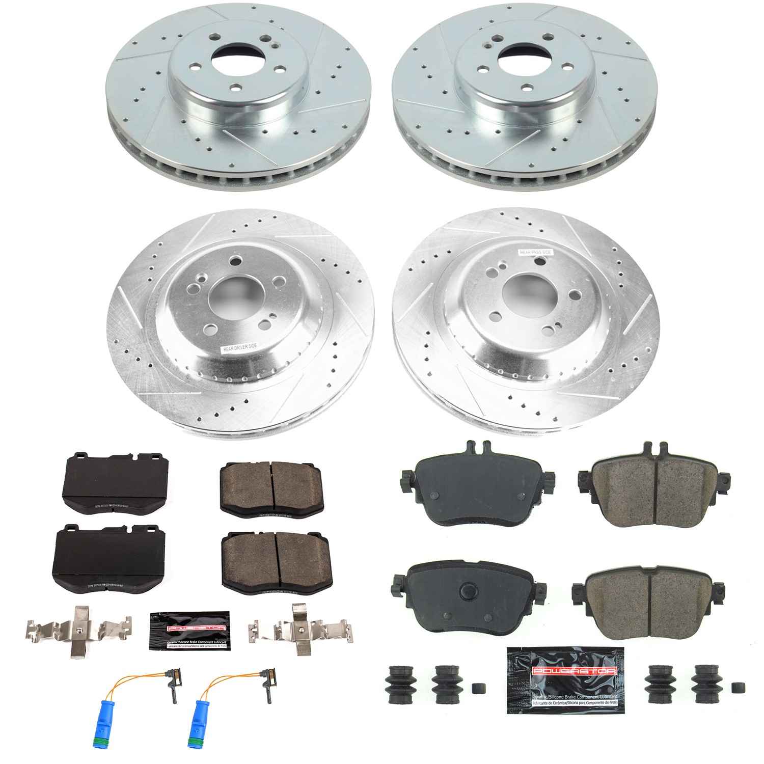 Power Stop 2017 Mercedes-Benz E300 Front & Rear Z23 Evolution Sport Brake Kit K8072