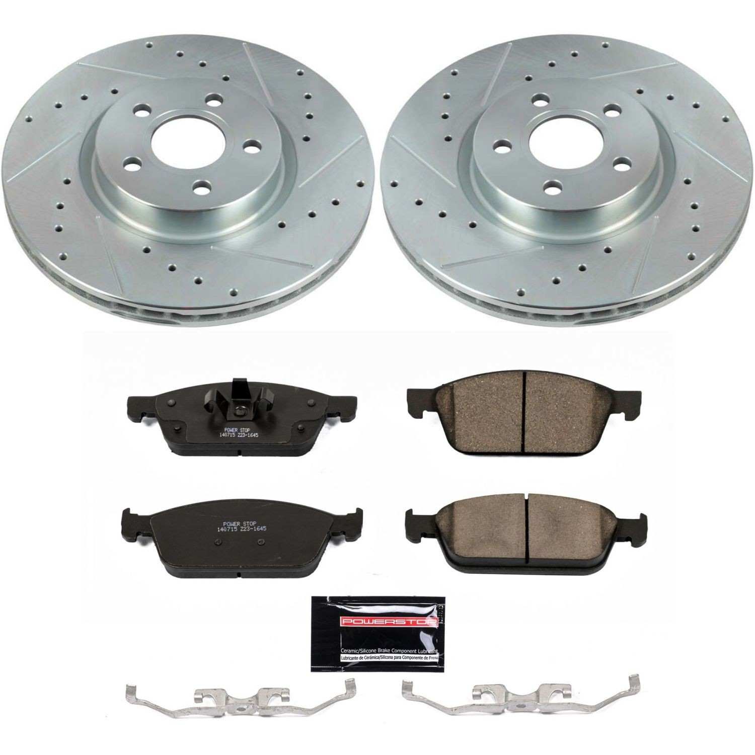 Power Stop 18-19 Ford Transit Connect Front Z23 Evolution Sport Brake Kit K8175