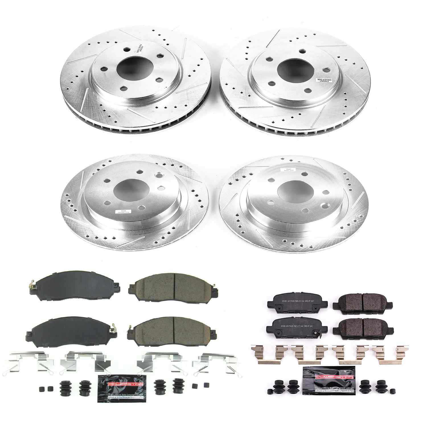 Power Stop 18-19 Nissan Leaf Front & Rear Z23 Evolution Sport Brake Kit K8273
