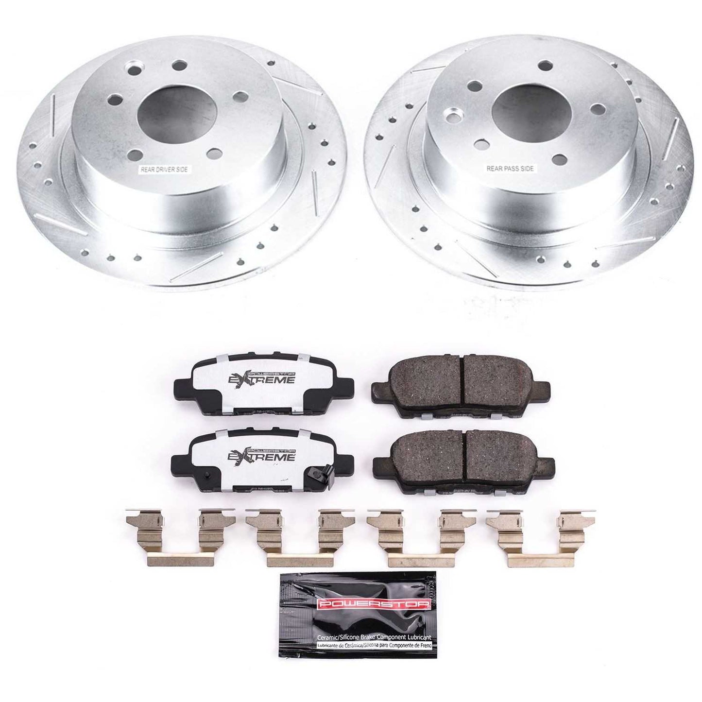 PowerStop Power Stop 2019 Nissan Sentra Rear Z26 Street Warrior Brake Kit K8335-26
