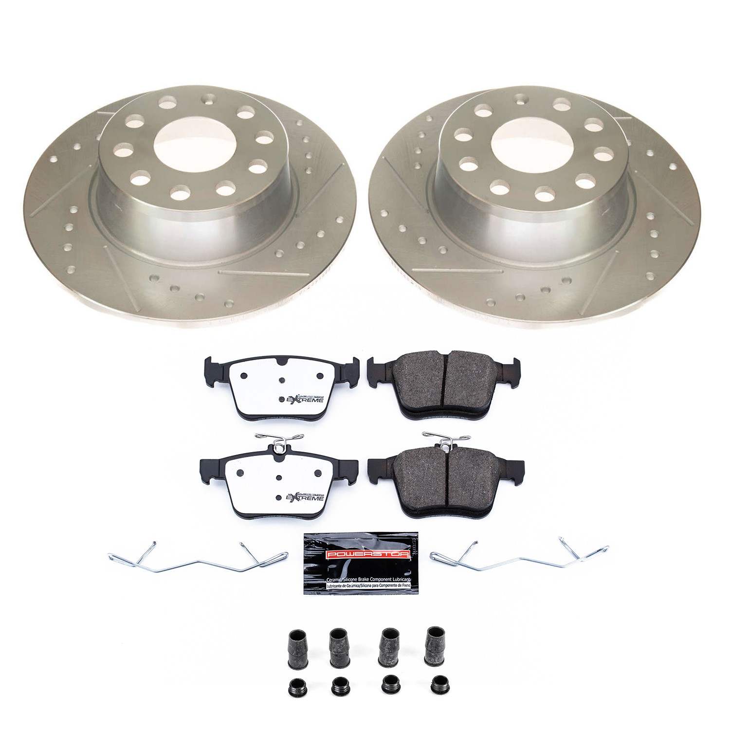 Power Stop 2019 Volkswagen Jetta Rear Z26 Street Warrior Brake Kit K8337-26