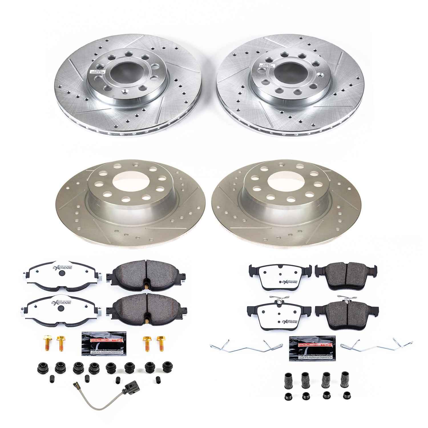 Power Stop 2019 Volkswagen Jetta Front & Rear Z26 Street Warrior Brake Kit K8365-26