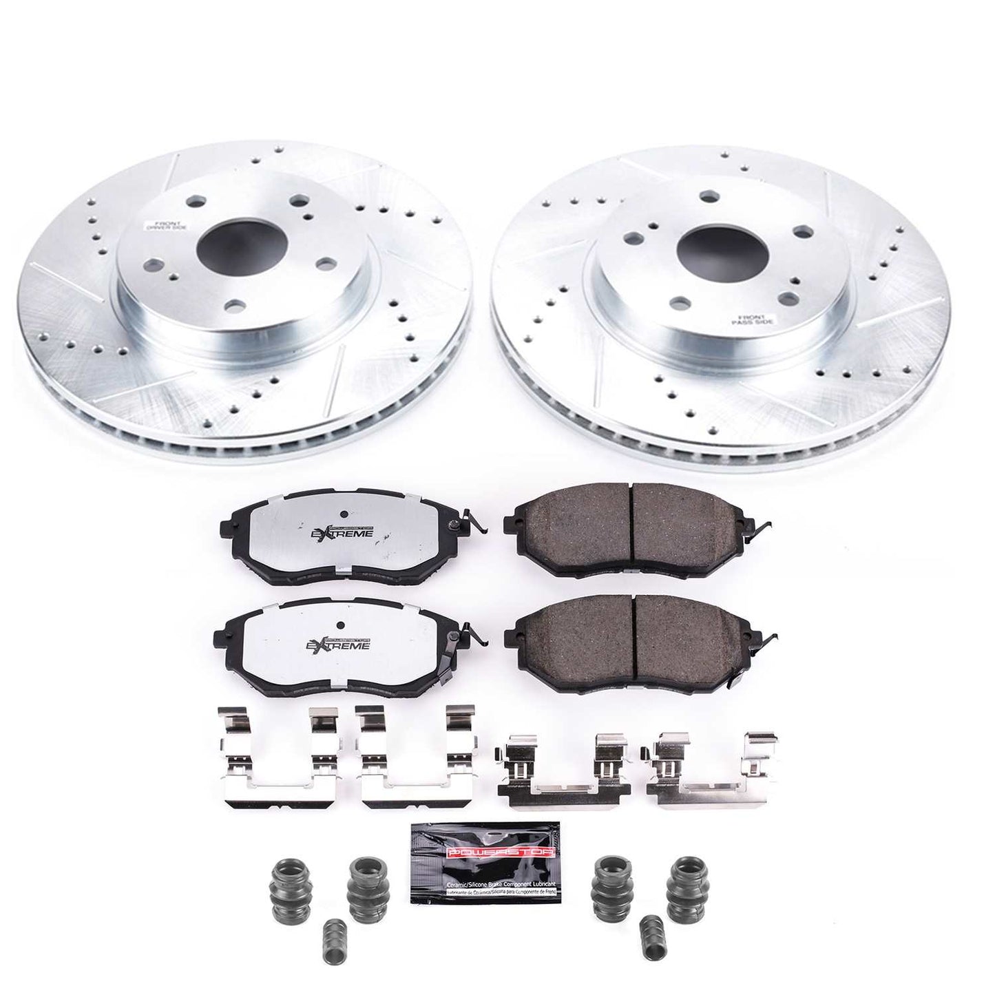 PowerStop Power Stop 2015 Subaru Legacy Front Z26 Street Warrior Brake Kit K8404-26