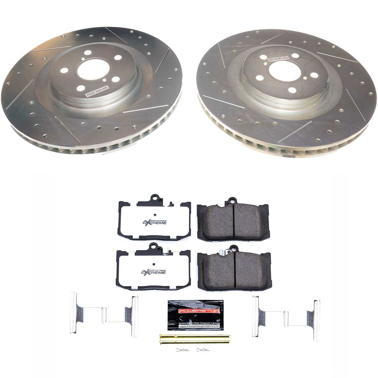 Power Stop 13-19 Lexus GS350 Front Z26 Street Warrior Brake Kit K8418-26