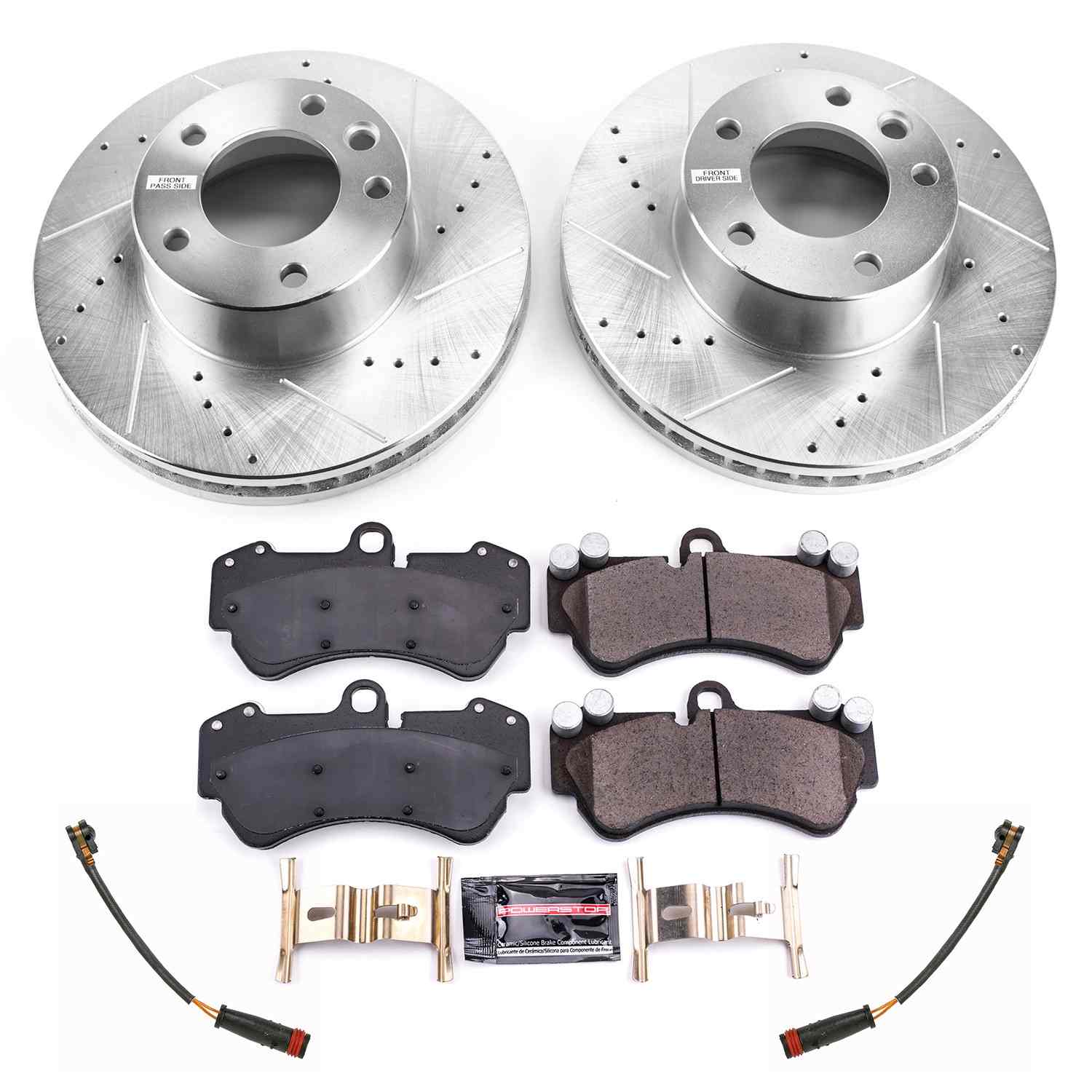Power Stop 17-18 Mercedes-Benz G550 4x4 Front Z23 Evolution Sport Brake Kit K8475