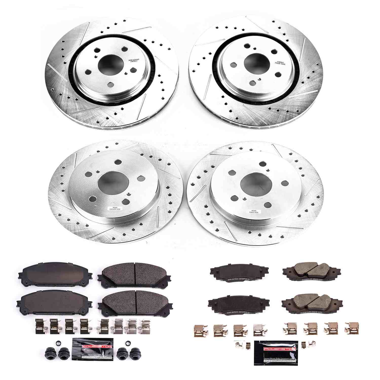 Power Stop 20-21 Toyota Avalon Front & Rear Z23 Evolution Sport Brake Kit K8633