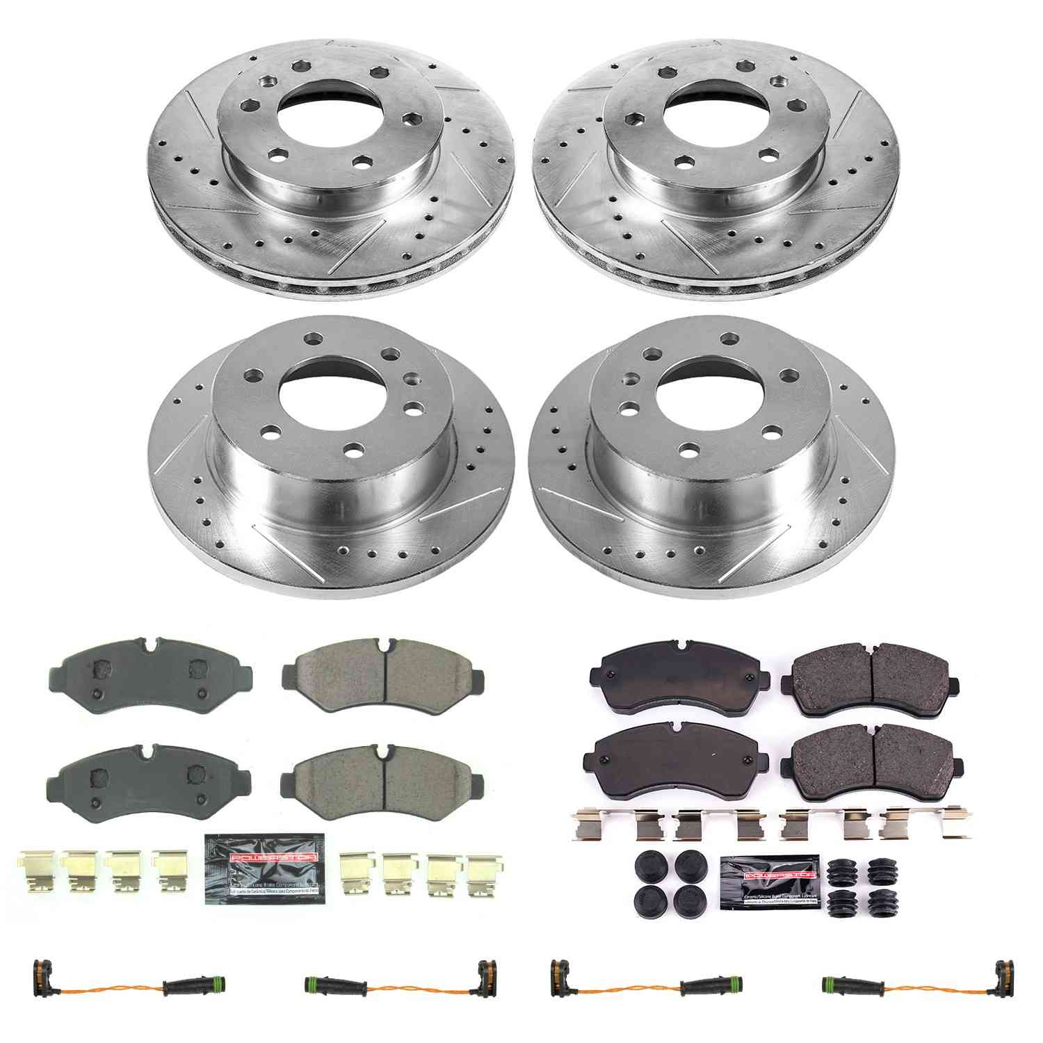 Power Stop 2020 Mercedes-Benz Sprinter 3500 Front & Rear Z23 Evolution Sport Brake Kit K8659