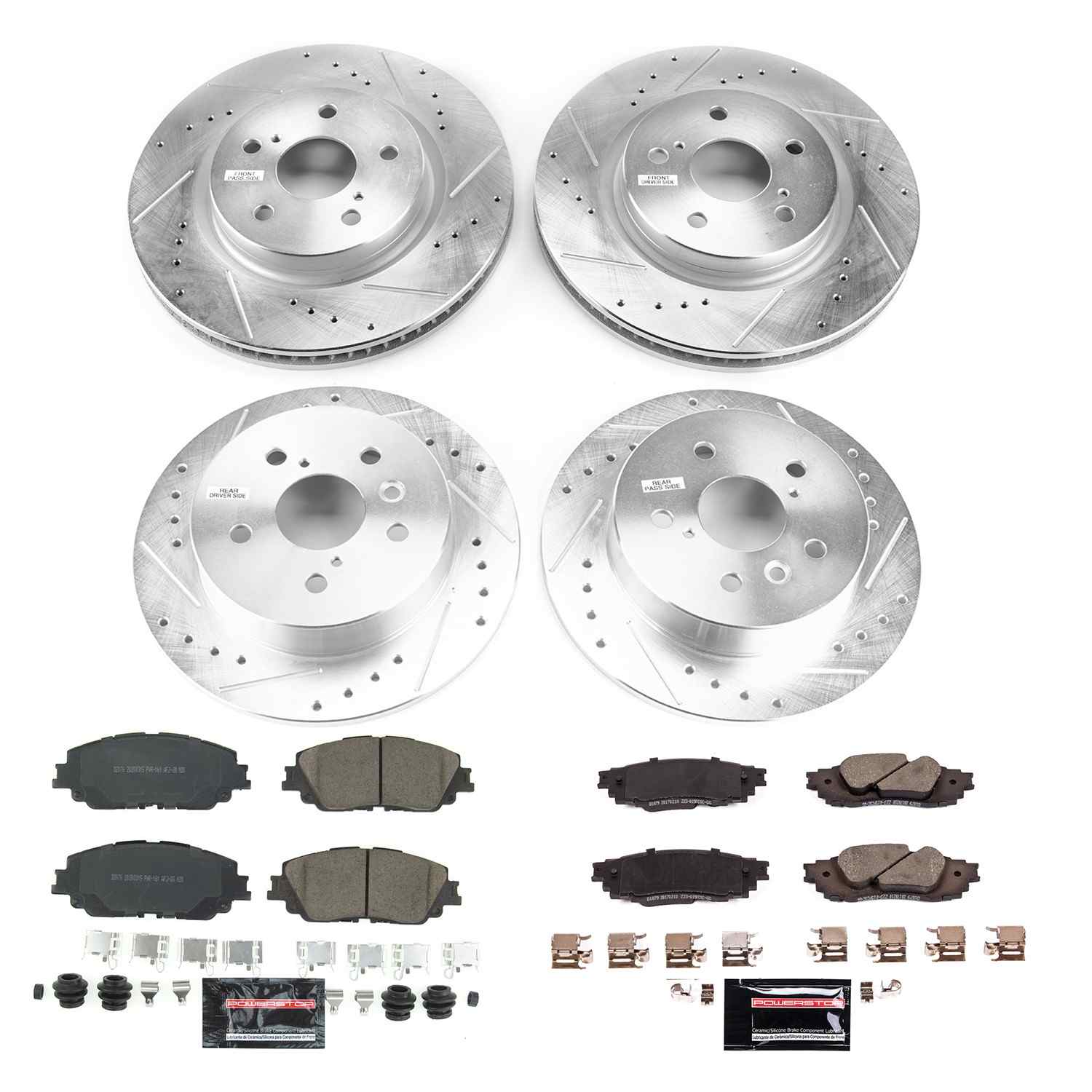 Power Stop 2020 Toyota Camry Front & Rear Z23 Evolution Sport Brake Kit K8665
