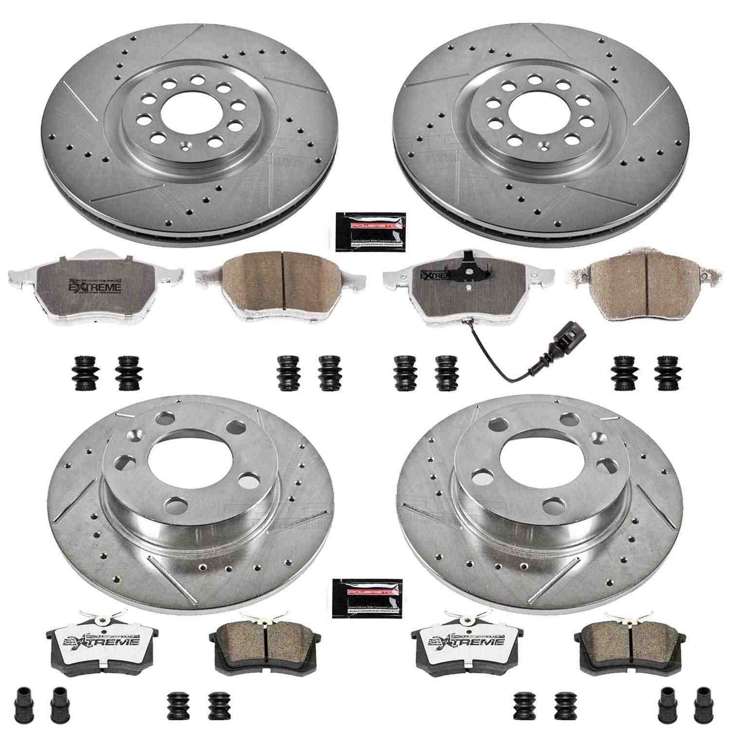 PowerStop Power Stop 99-06 Audi TT Front & Rear Z26 Street Warrior Brake Kit K915-26