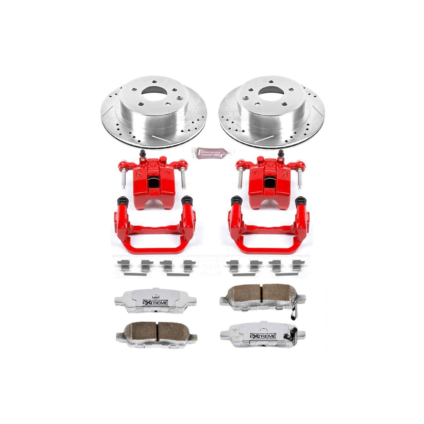 PowerStop Power Stop 03-05 Infiniti G35 Rear Z26 Street Warrior Brake Kit w/Calipers KC103-26