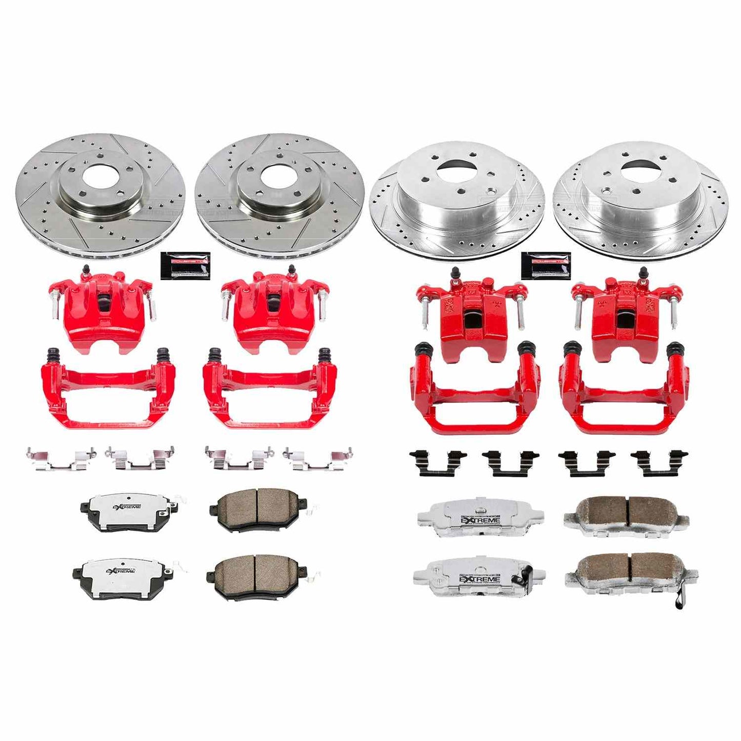 PowerStop Power Stop 06-07 Nissan Murano Z26 Street Kit w/ Calipers - Front and Rear KC119-26