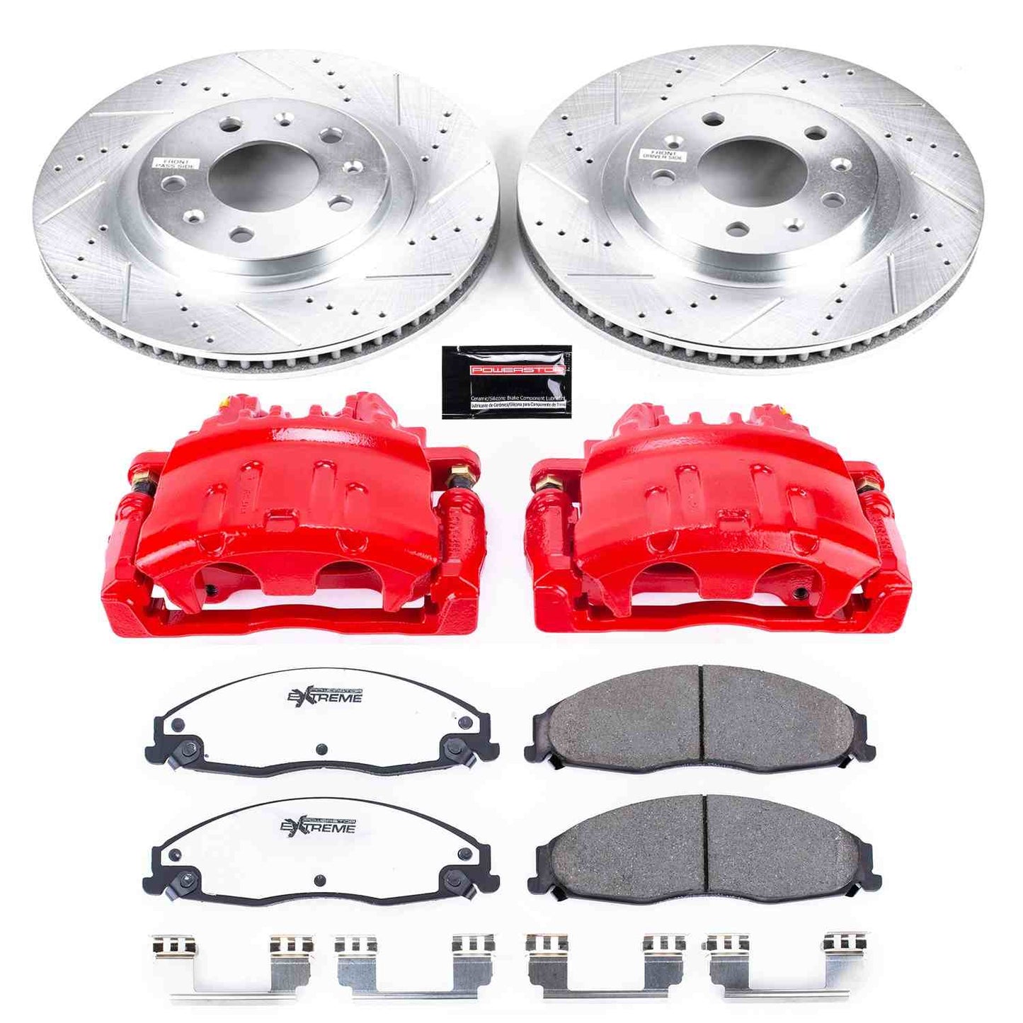 PowerStop Power Stop 03-07 Cadillac CTS Front Z26 Street Warrior Brake Kit w/Calipers KC1419-26
